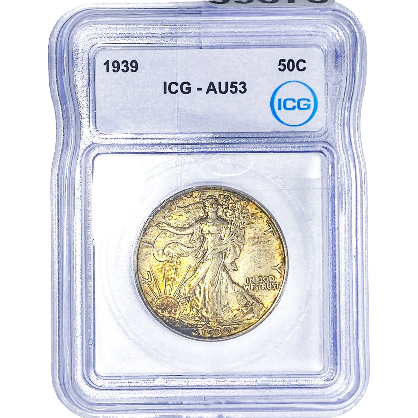1939 Walking Liberty Half Dollar ICG AU53 (1 of 2)
