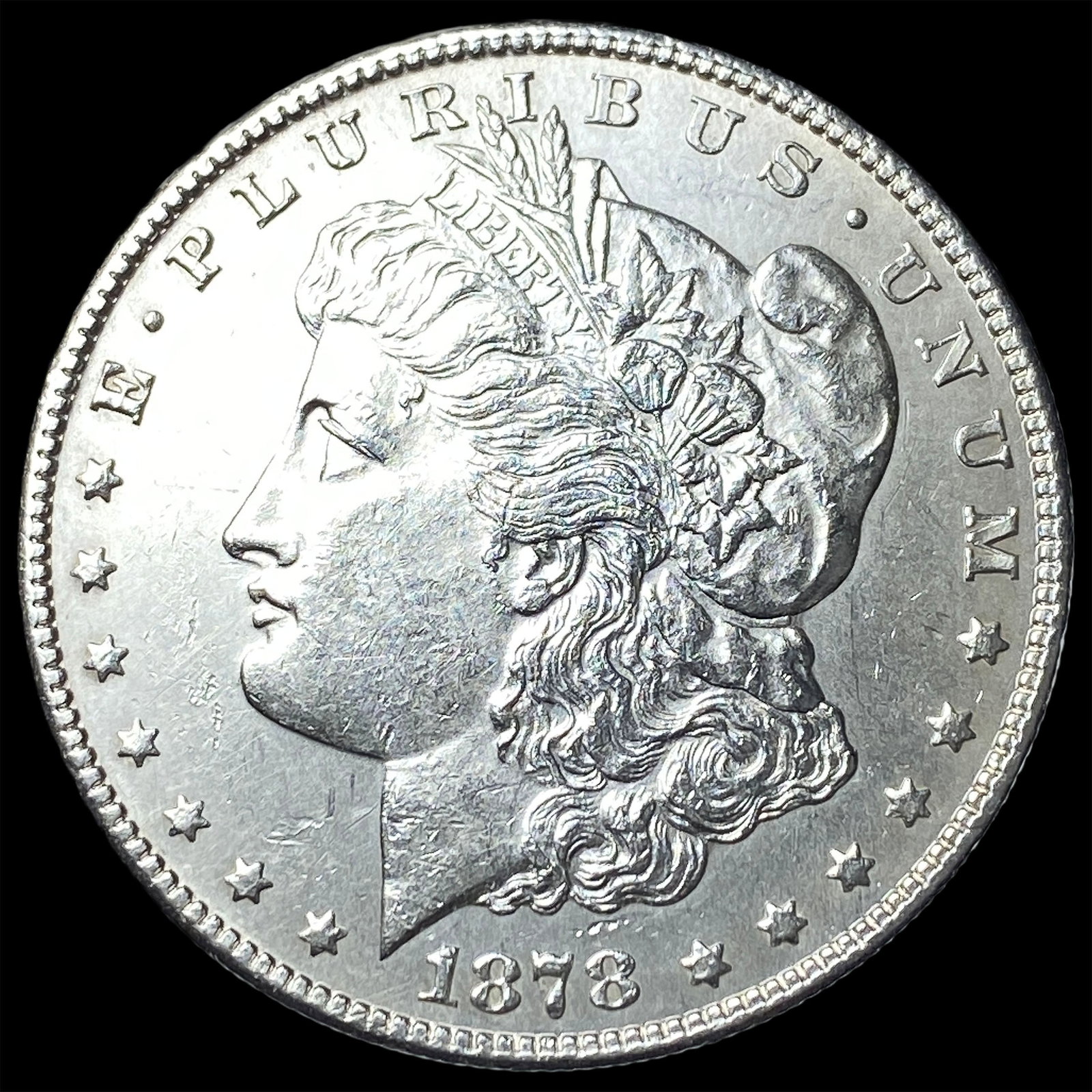 1878-S Silver Morgan Dollar CLOSELY UNCIRCULATED: 1878-S Silver Morgan Dollar CLOSELY UNCIRCULATED