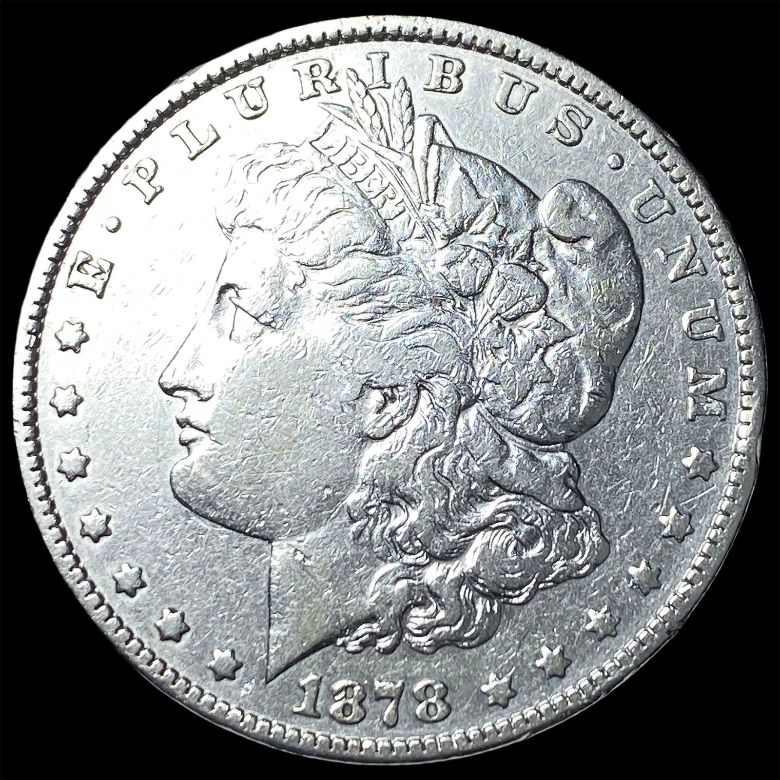 1878 Silver Morgan Dollar ABOUT UNCIRCULATED: 1878 Silver Morgan Dollar ABOUT UNCIRCULATED