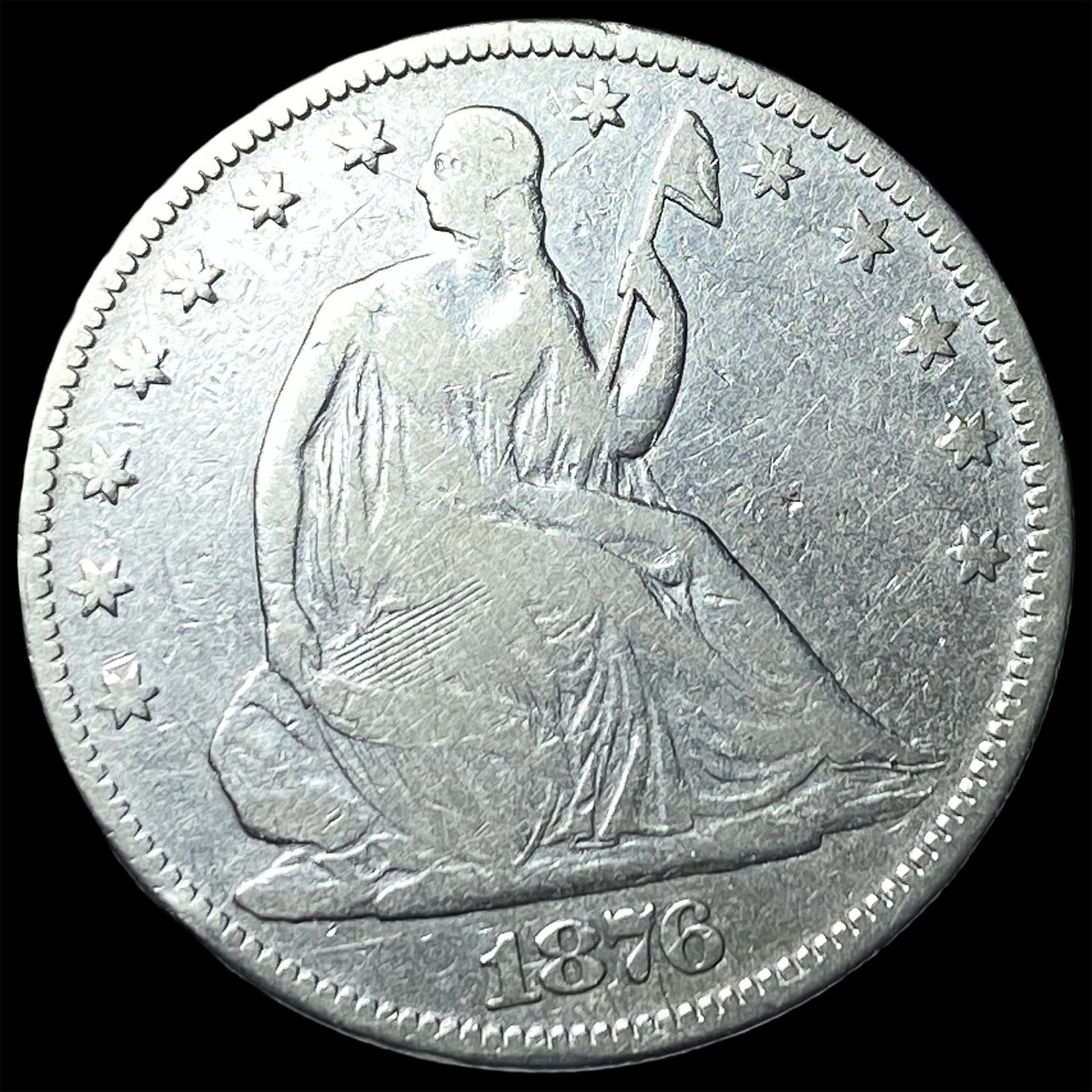 1876 Seated Liberty Half Dollar HIGH GRADE: 1876 Seated Liberty Half Dollar HIGH GRADE