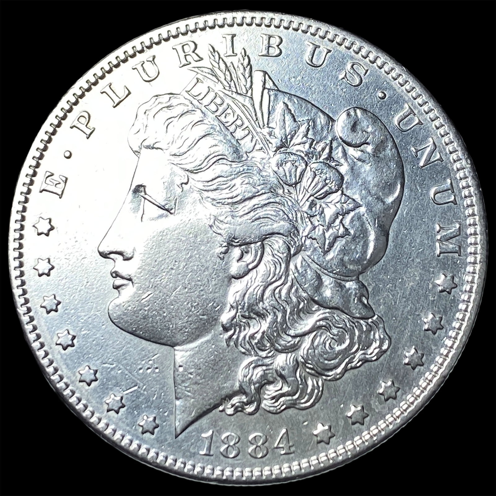 1884-S Silver Morgan Dollar CLOSELY UNCIRCULATED: 1884-S Silver Morgan Dollar CLOSELY UNCIRCULATED