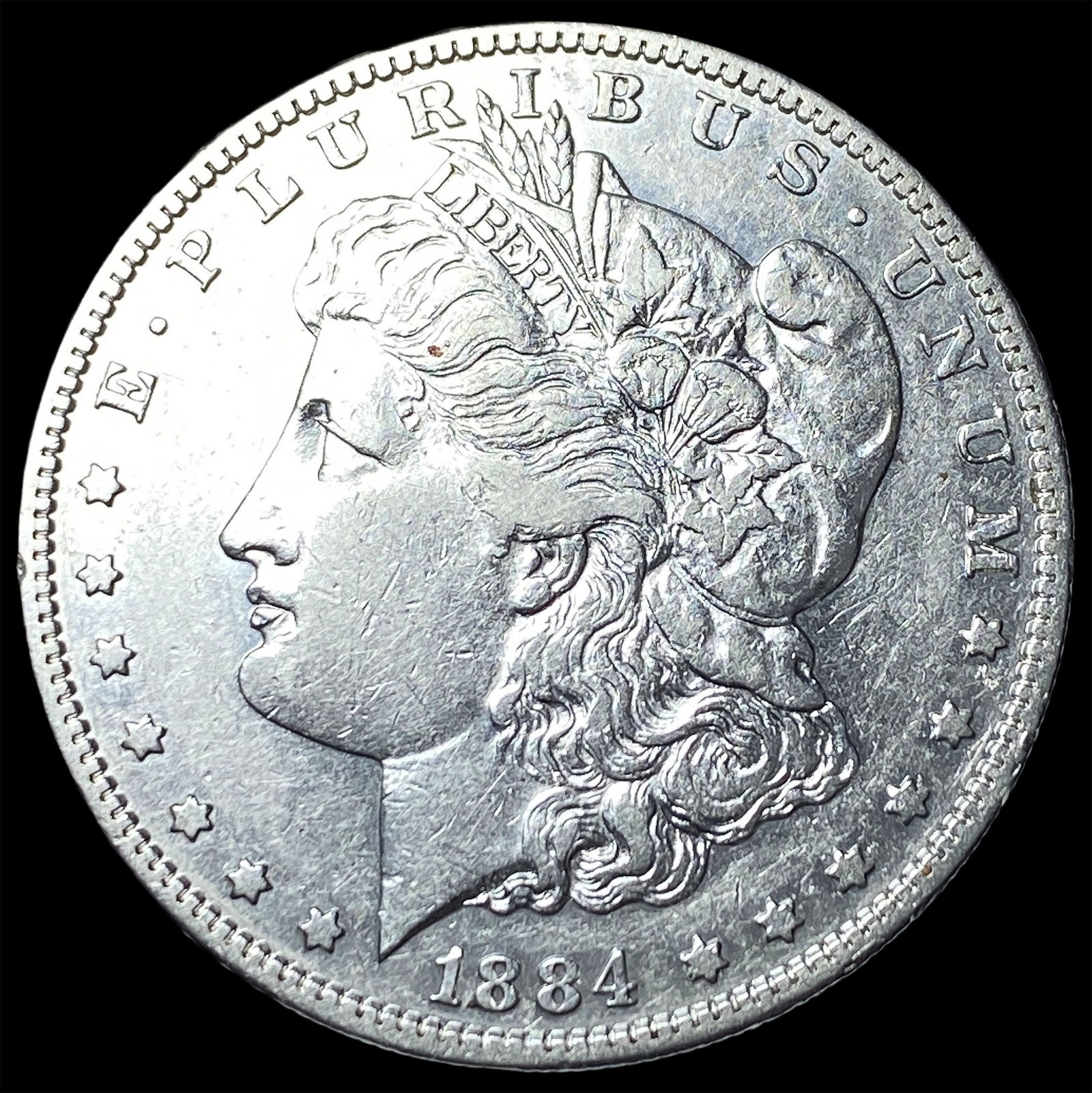 1884-S Silver Morgan Dollar NEARLY UNCIRCULATED: 1884-S Silver Morgan Dollar NEARLY UNCIRCULATED