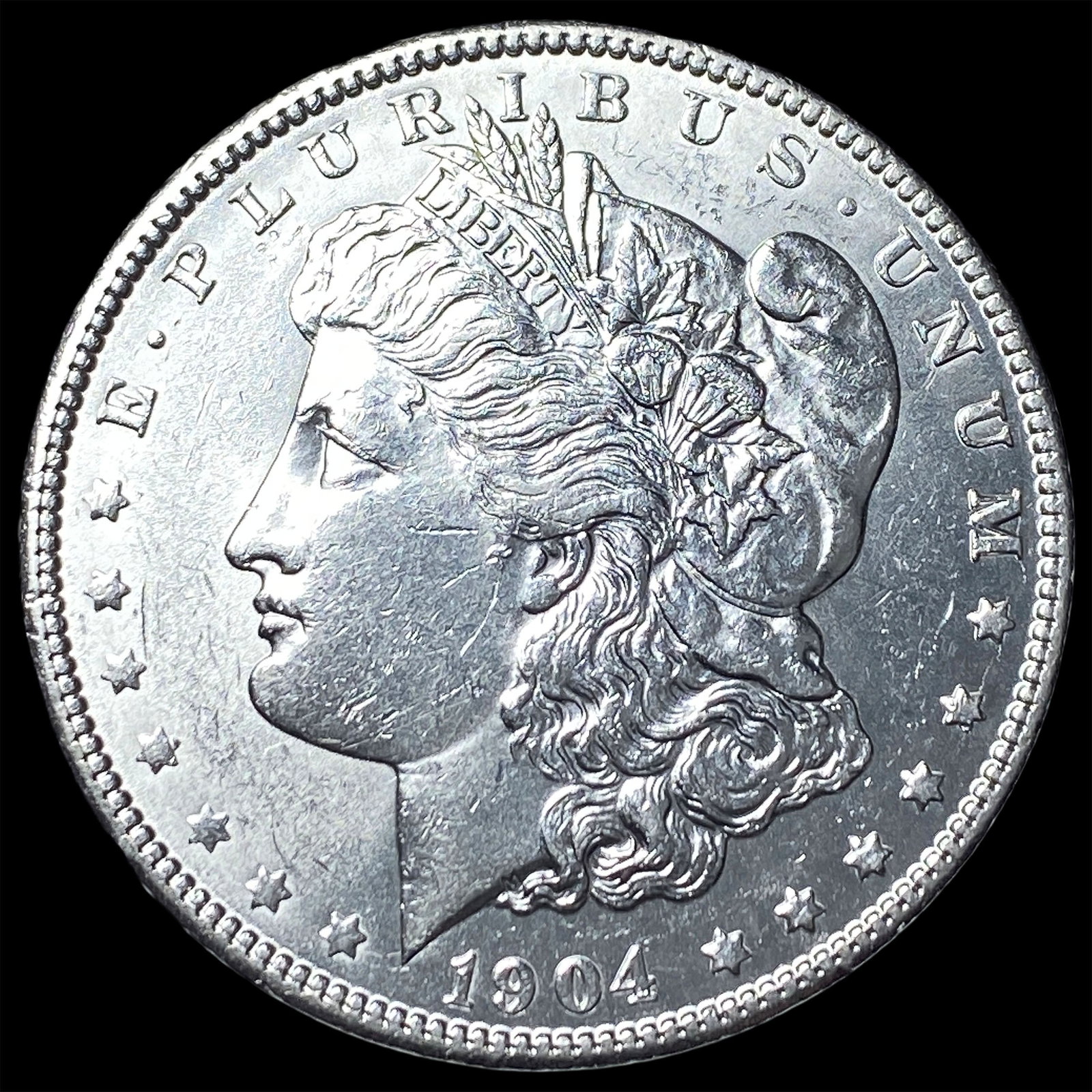 1904 Silver Morgan Dollar CHOICE AU: 1904 Silver Morgan Dollar CHOICE AU