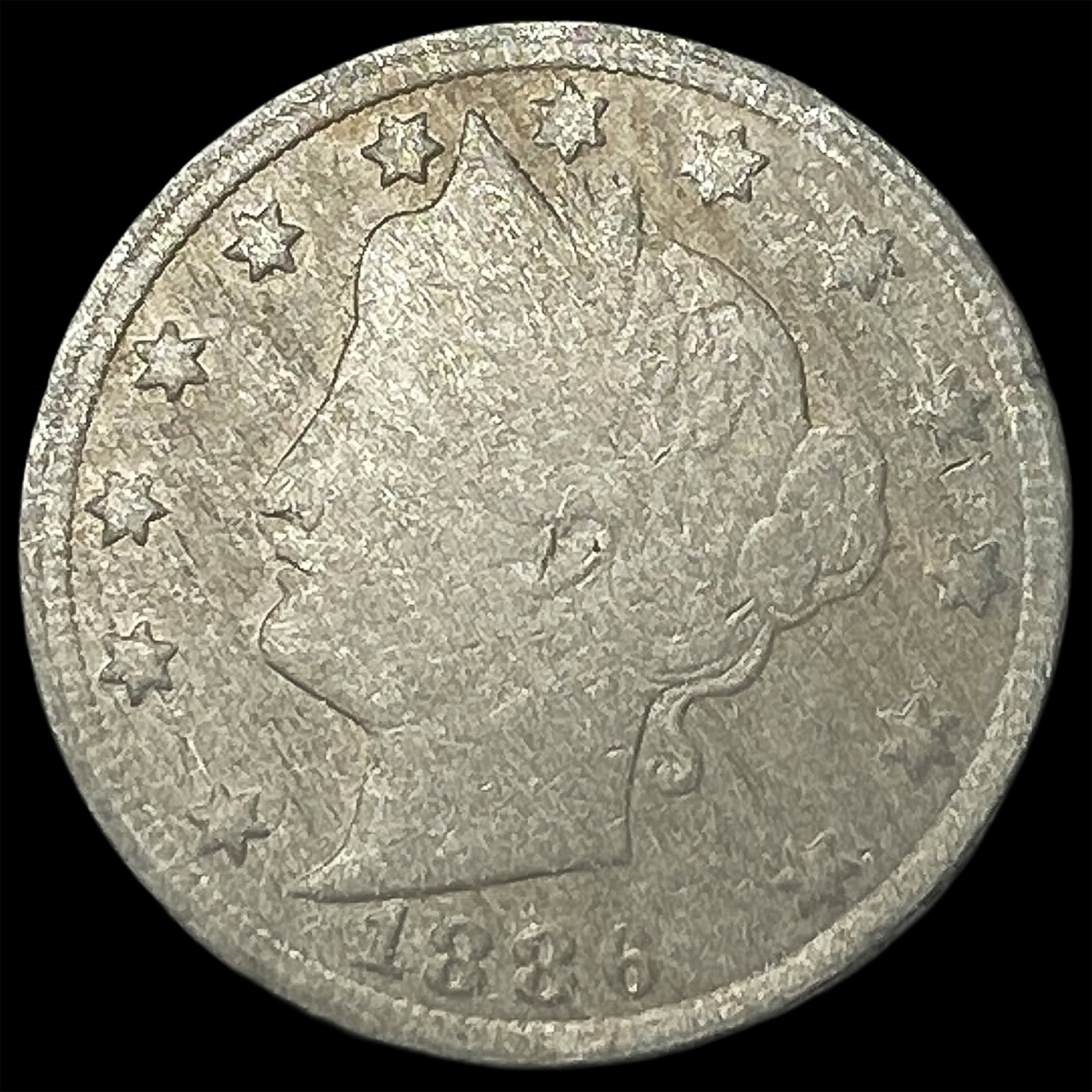 1886 Liberty Head Nickel NICELY CIRCULATED (1 of 2)