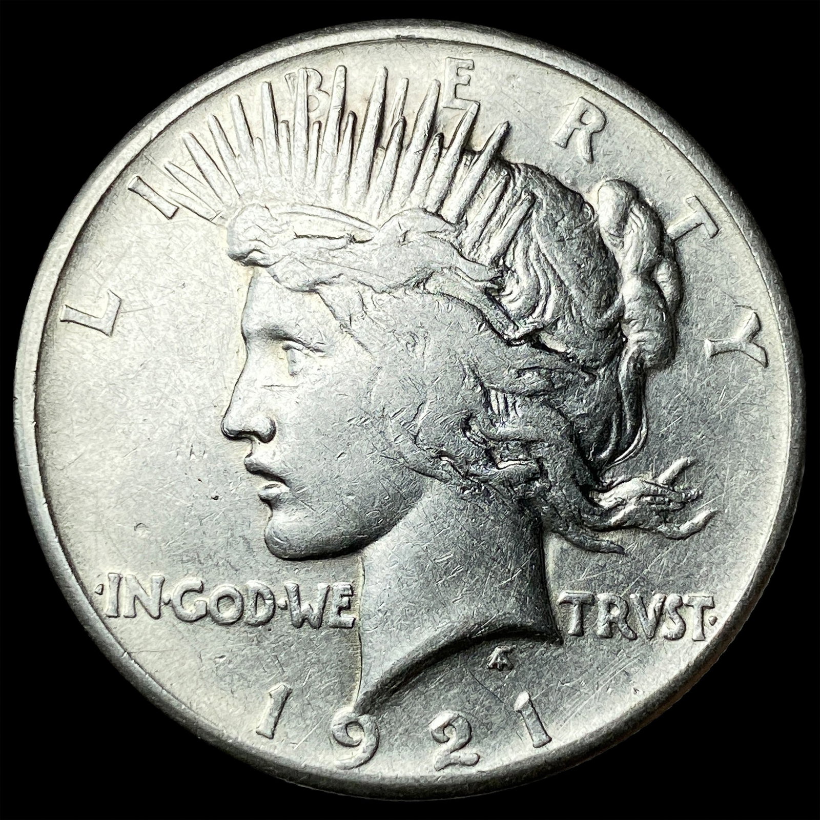 1921 Silver Peace Dollar NEARLY UNCIRCULATED (1 of 2)