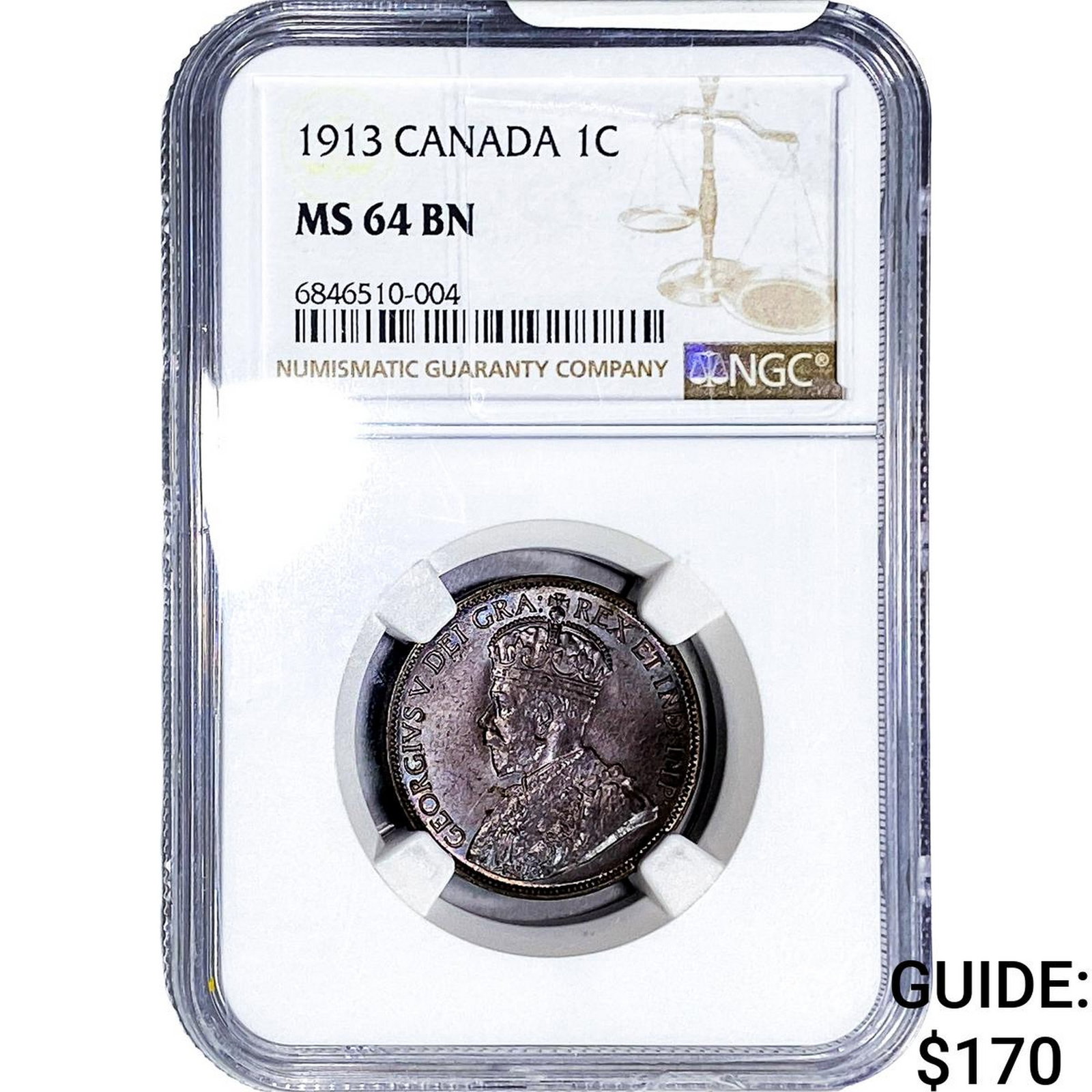1913 Canada Cent NGC MS64 BN (1 of 2)