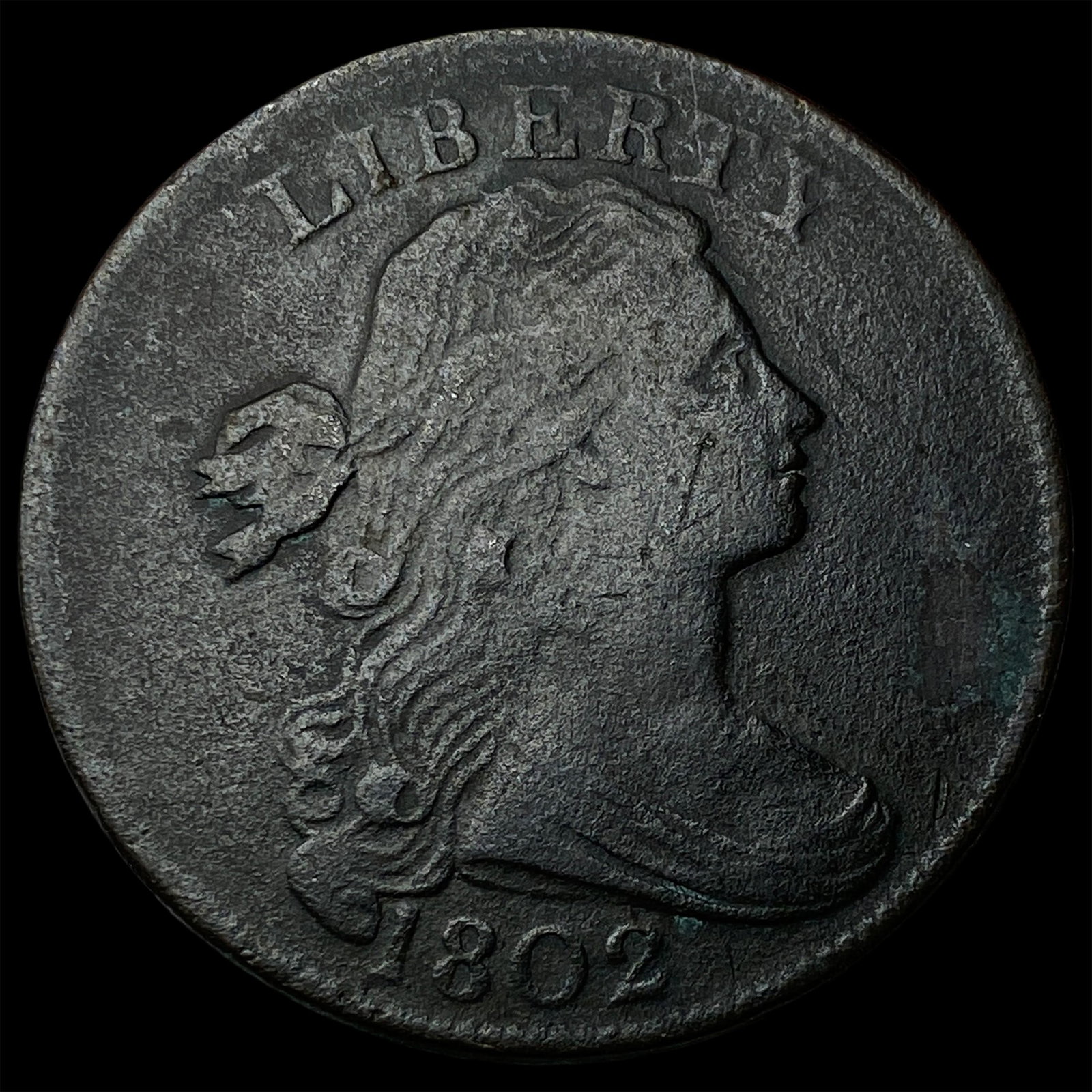 1802 Draped Bust Large Cent NEARLY UNCIRCULATED (1 of 2)