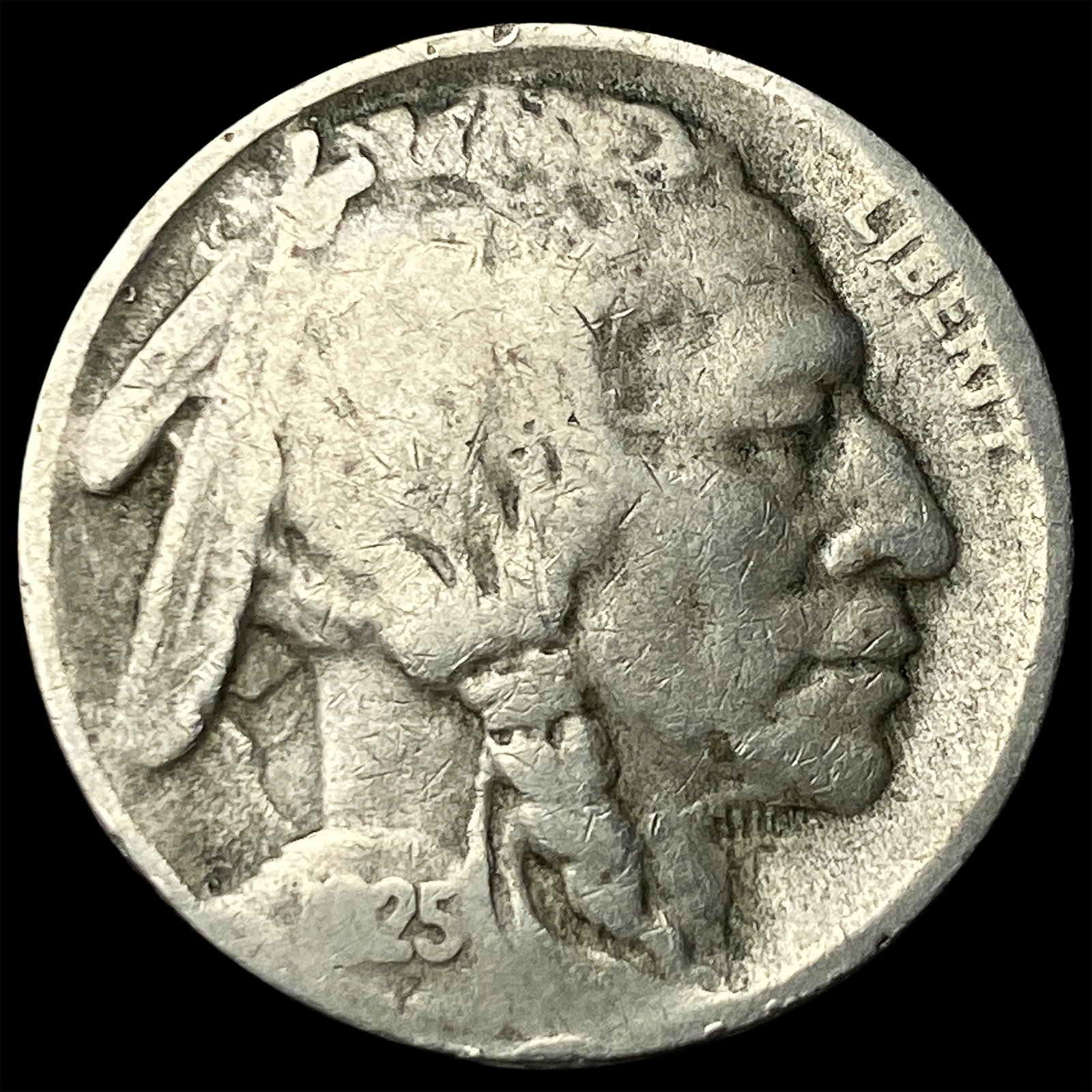 1925-S Buffalo Nickel LIGHTLY CIRCULATED: 1925-S Buffalo Nickel LIGHTLY CIRCULATED
