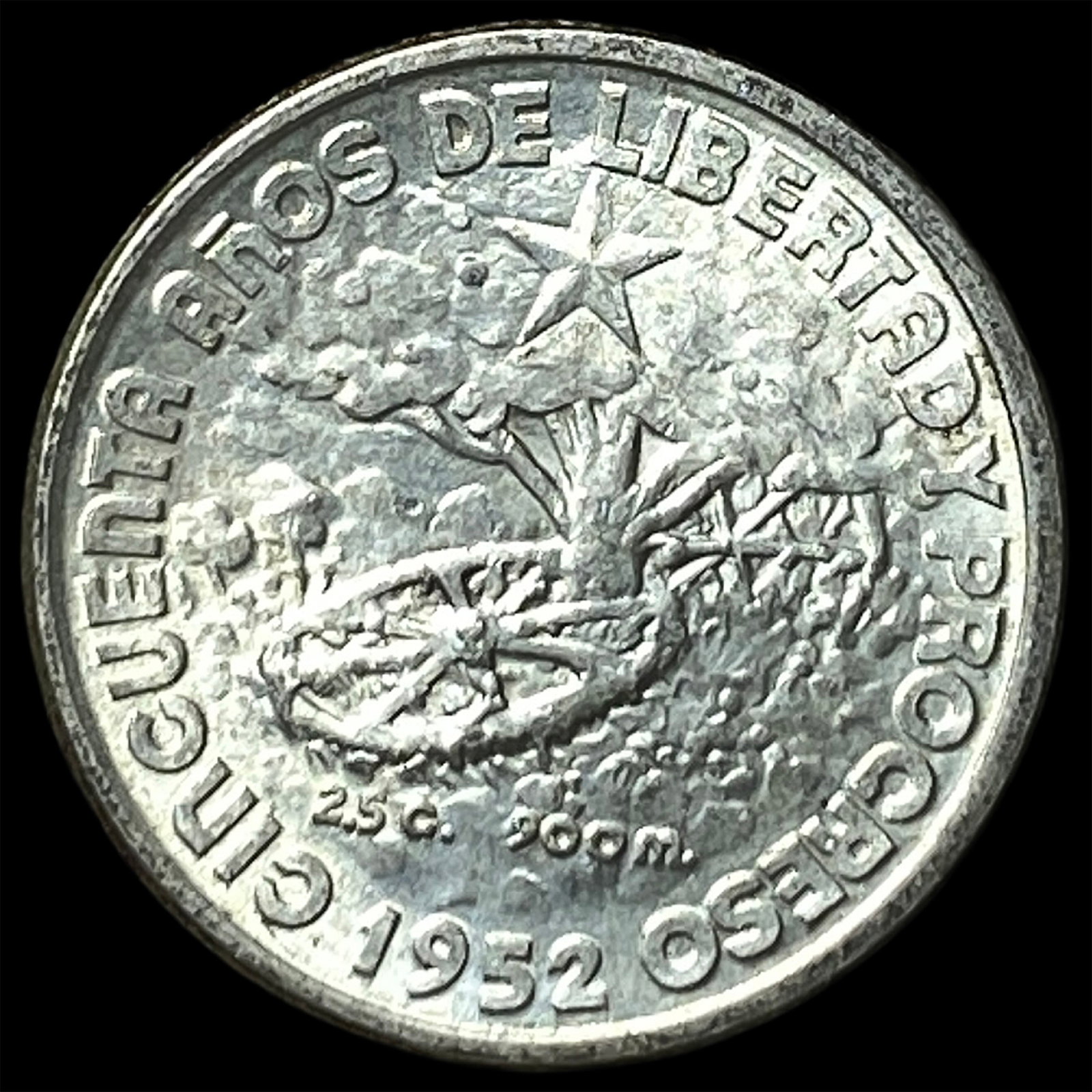 1952 Cuba Silver 10 Centavos - 2