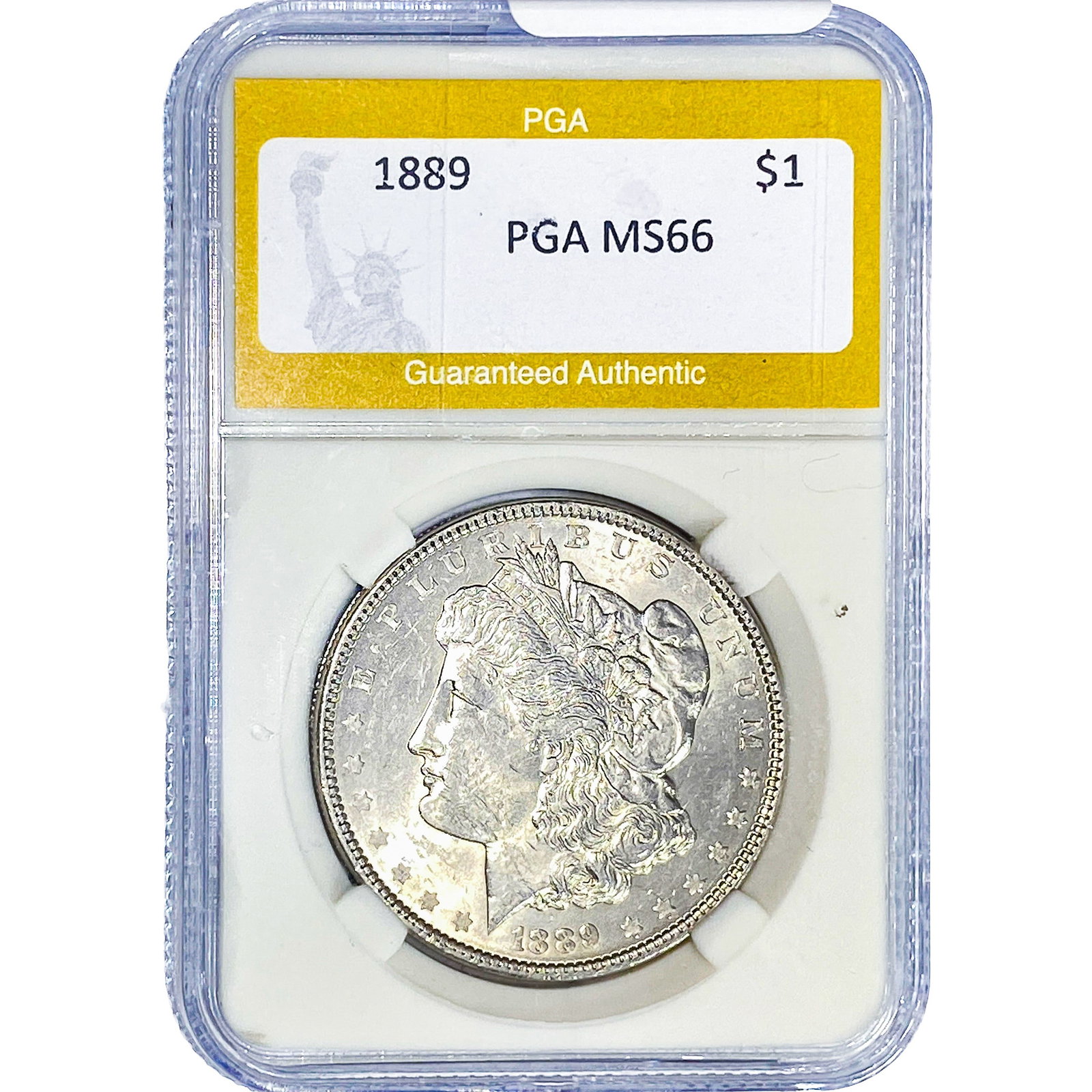 1889 Morgan Silver Dollar PGA MS66: 1889 Morgan Silver Dollar PGA MS66