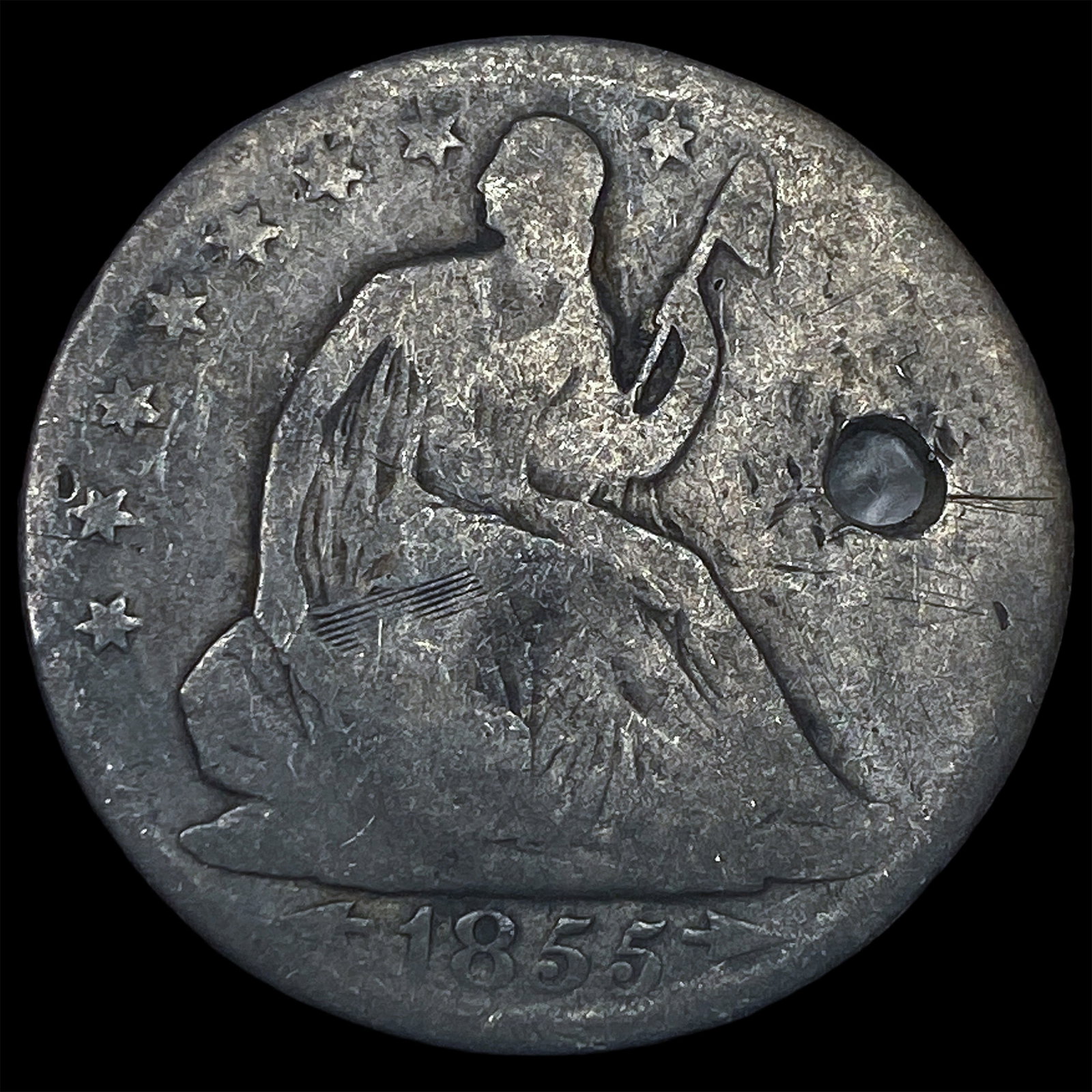 1855-O Arrows Silver Seated Liberty Half Dollar HIGH GRADE: 1855-O Arrows Silver Seated Liberty Half Dollar HIGH GRADE