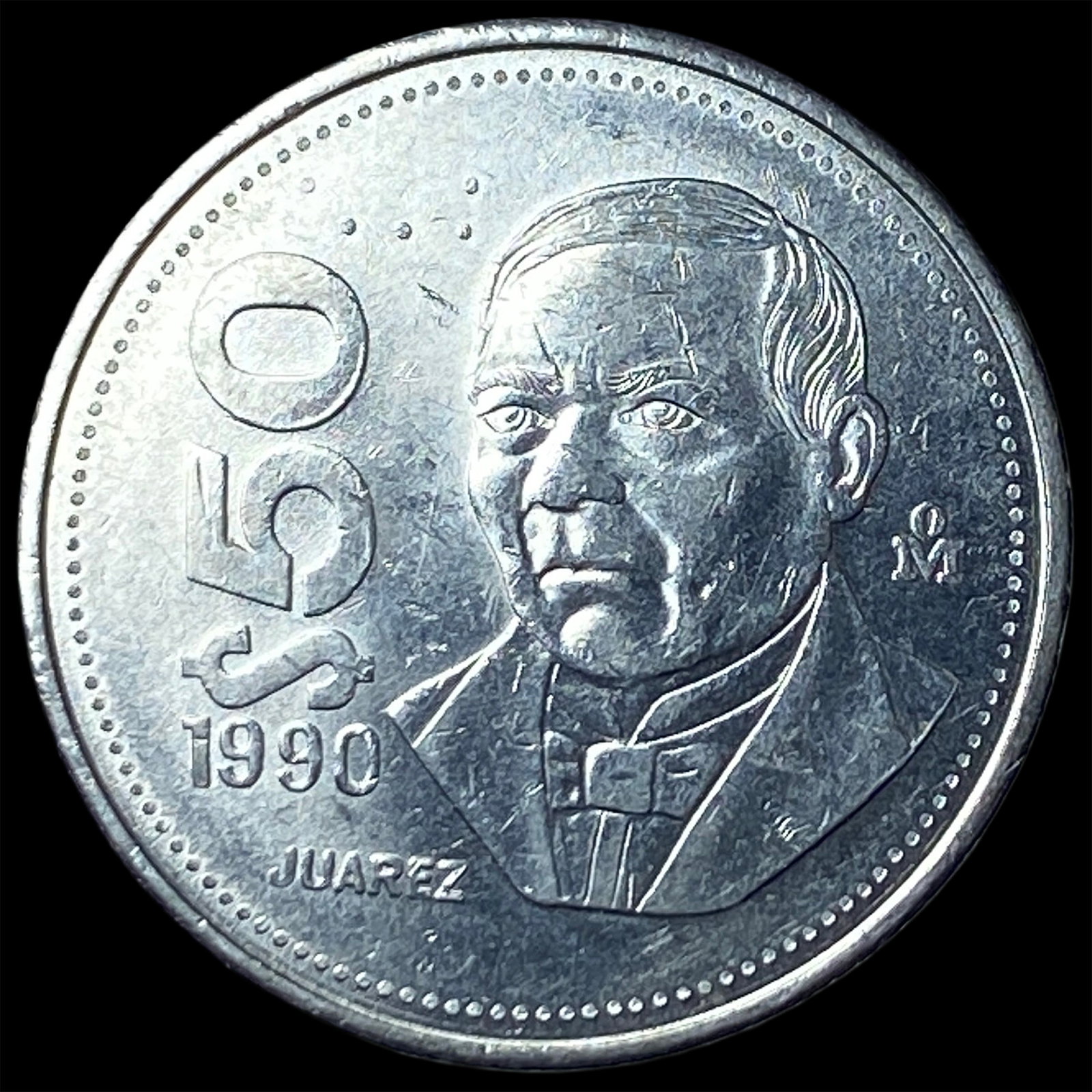 1990 Mexico 50 Pesos: 1990 Mexico 50 Pesos