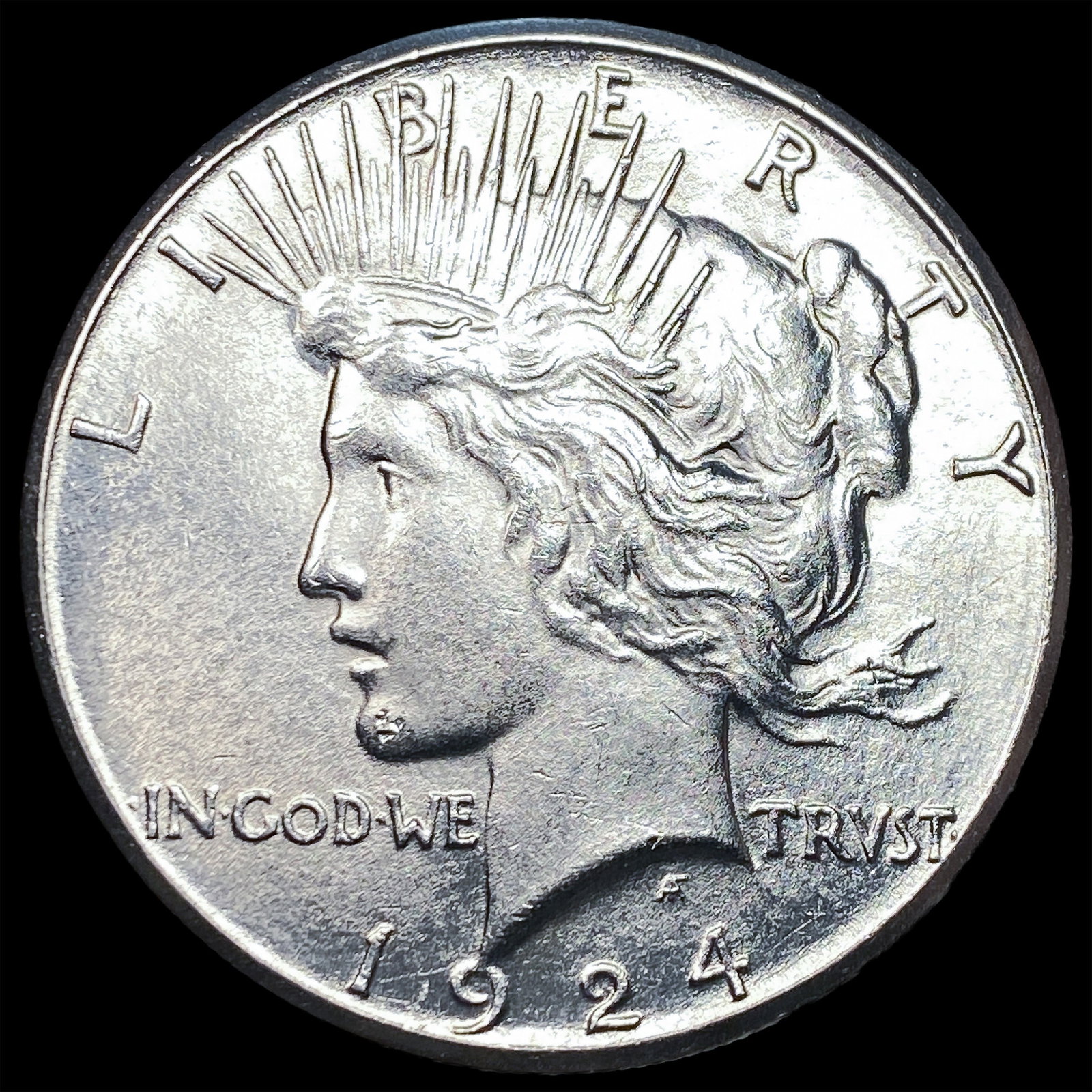 1924-S Silver Peace Dollar CHOICE BU (1 of 2)
