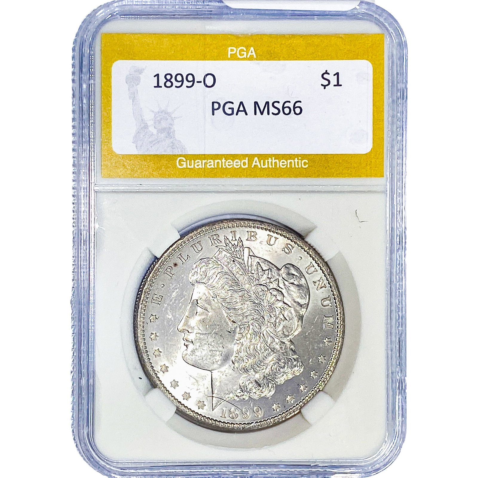 1899-O Morgan Silver Dollar PGA MS66: 1899-O Morgan Silver Dollar PGA MS66