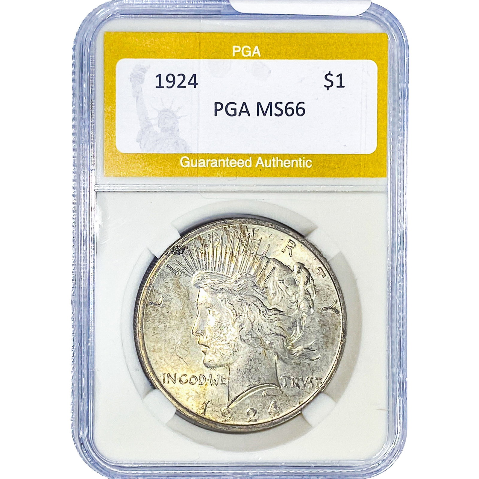 1924 Silver Peace Dollar PGA MS66 (1 of 2)