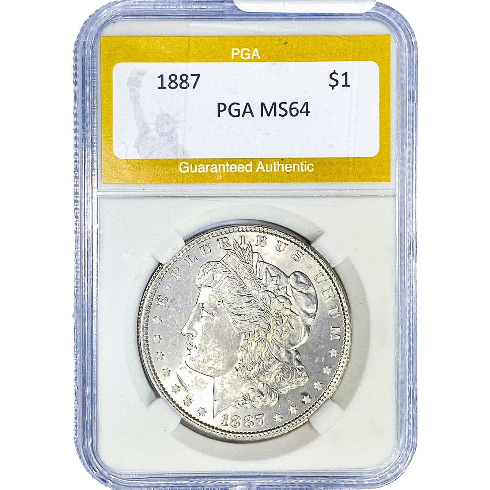1887 Morgan Silver Dollar PGA MS64 (1 of 2)