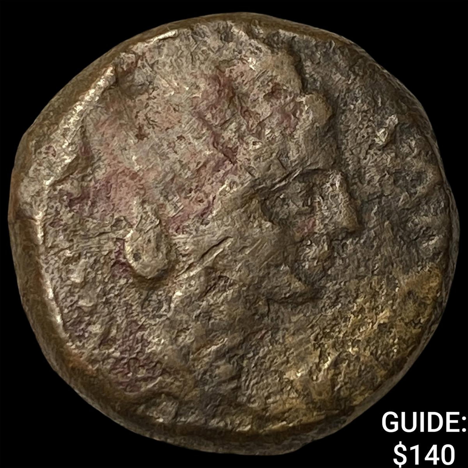 Hispania Carteia Roman Repub. Peried Bronze Semis (1 of 2)