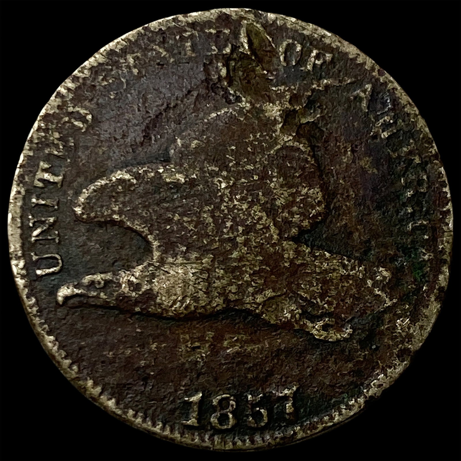 1857 Flying Eagle Cent NICELY CIRCULATED: 1857 Flying Eagle Cent NICELY CIRCULATED