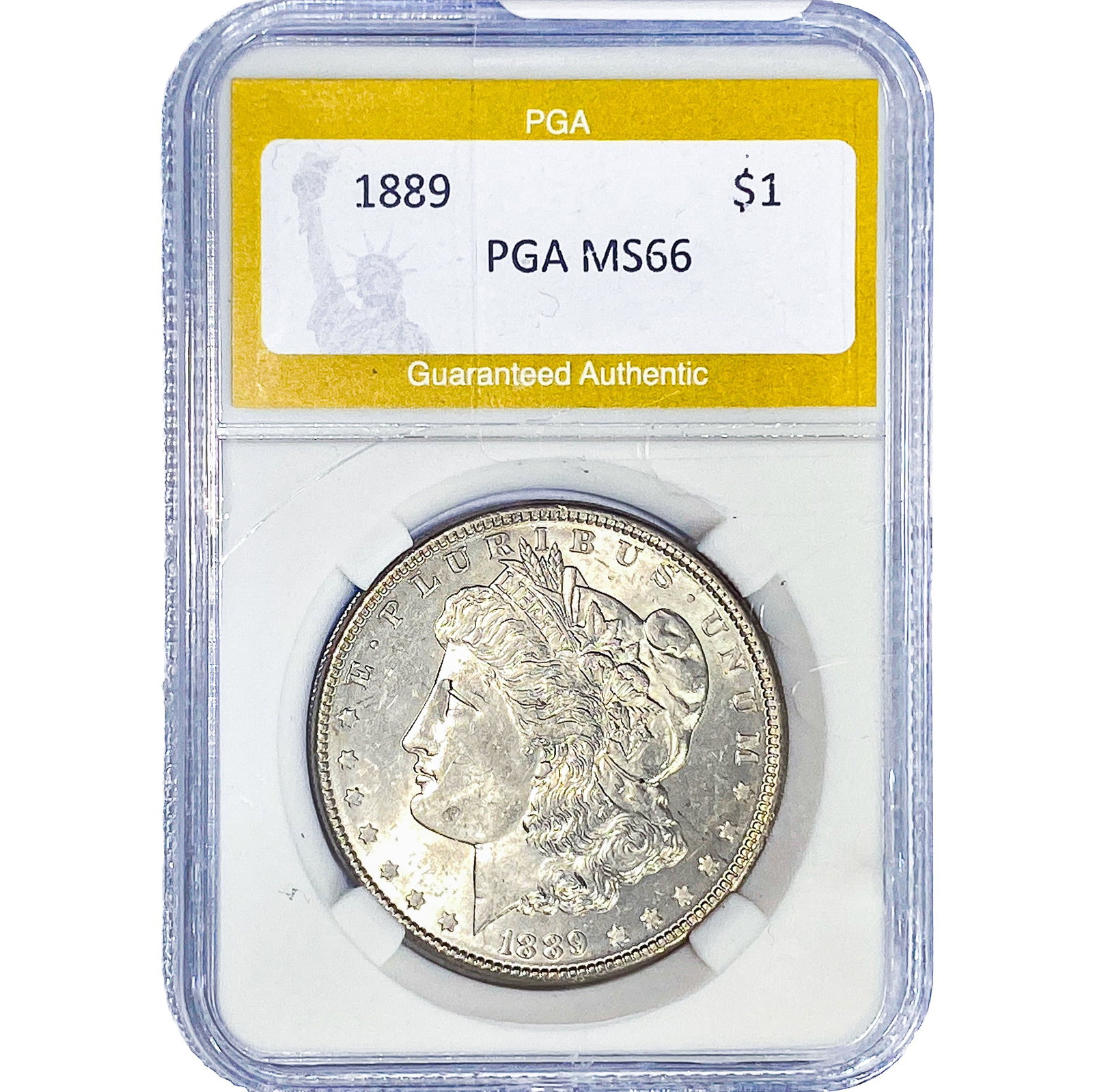 1889 Morgan Silver Dollar PGA MS66: 1889 Morgan Silver Dollar PGA MS66