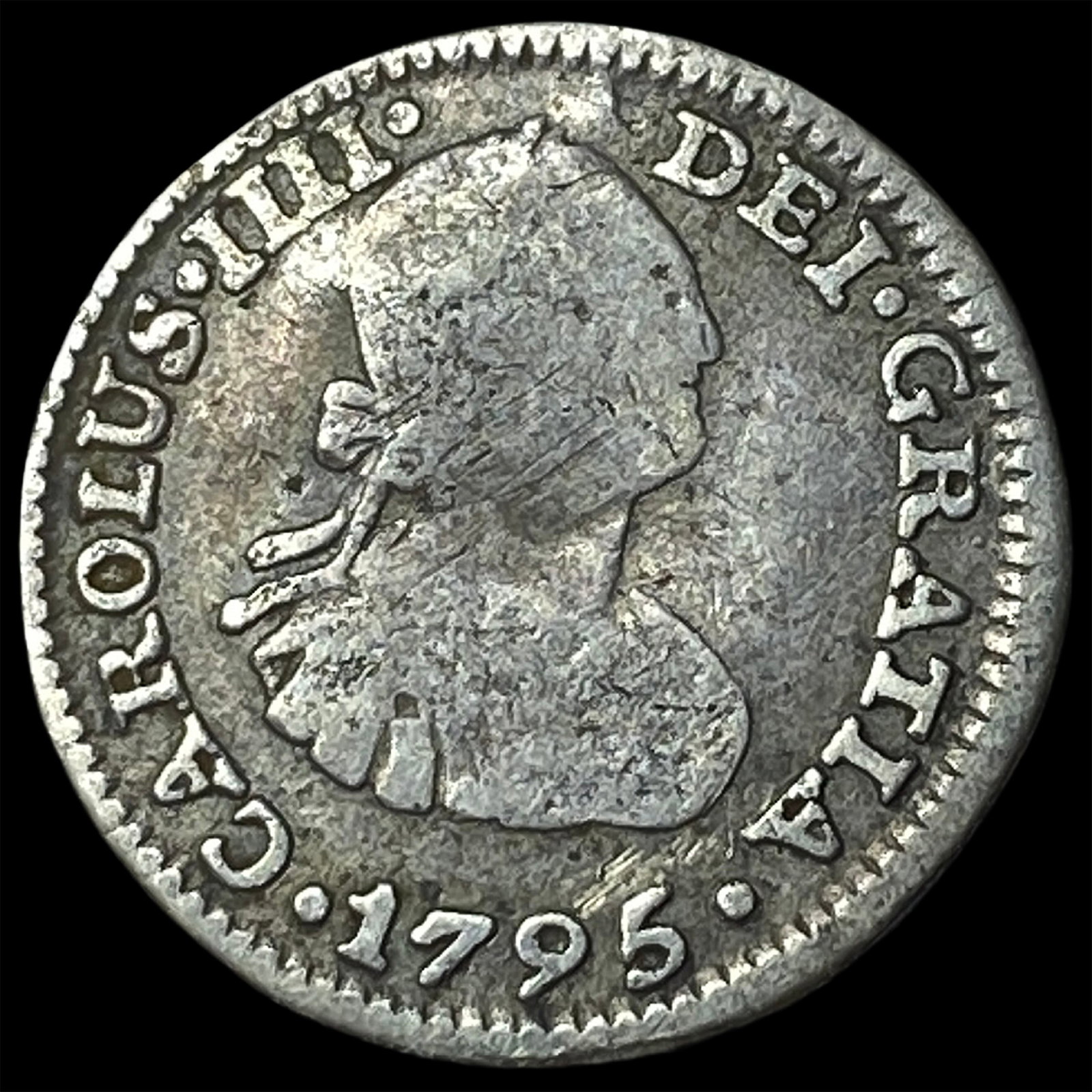 1795Mo Mexico Silver 1/2 Real: 1795Mo Mexico Silver 1/2 Real