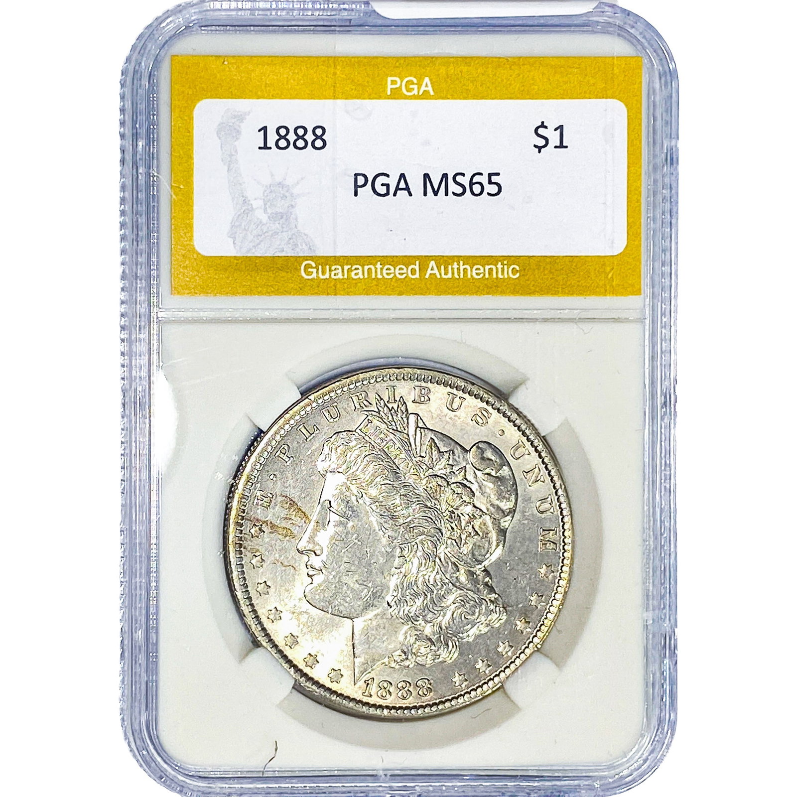 1888 Morgan Silver Dollar PGA MS65: 1888 Morgan Silver Dollar PGA MS65