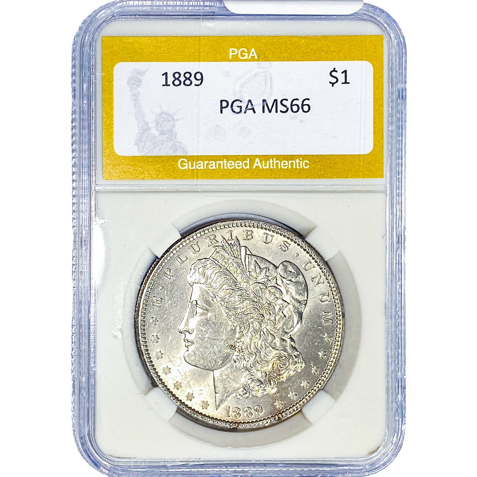 1889 Morgan Silver Dollar PGA MS66: 1889 Morgan Silver Dollar PGA MS66