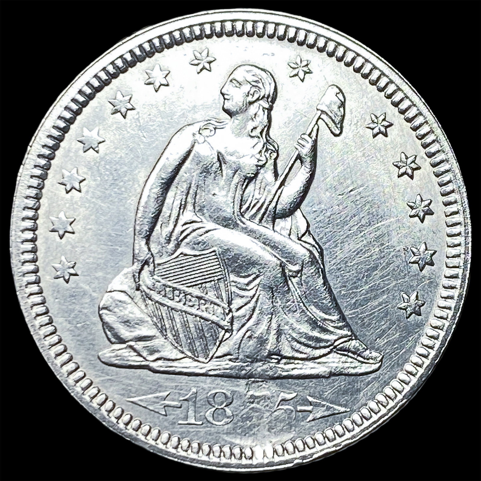 1855 Seated Liberty Quarter UNCIRCULATED (1 of 2)