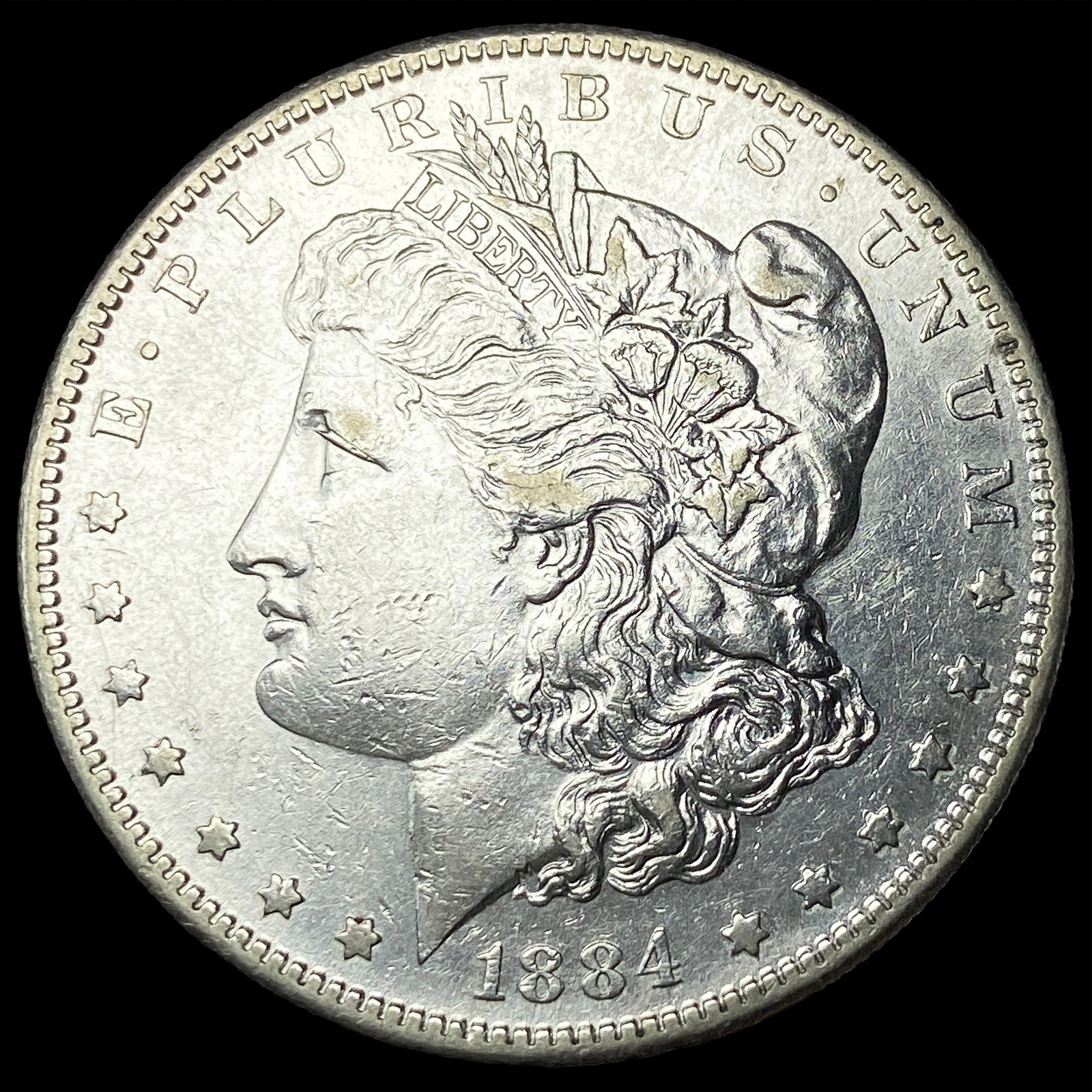1884-S Silver Morgan Dollar CLOSELY UNCIRCULATED: 1884-S Silver Morgan Dollar CLOSELY UNCIRCULATED