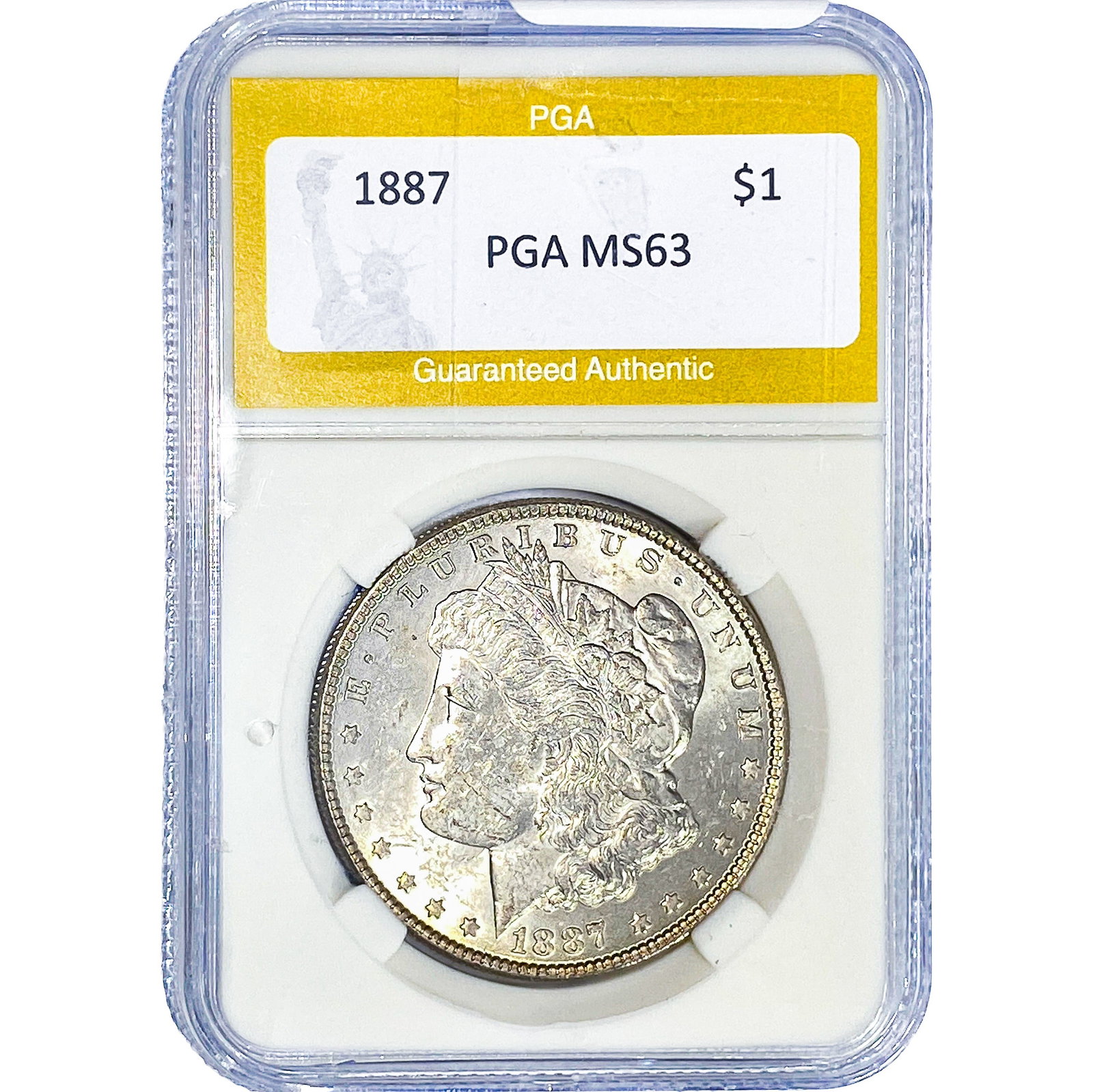 1887 Morgan Silver Dollar PGA MS63 (1 of 2)