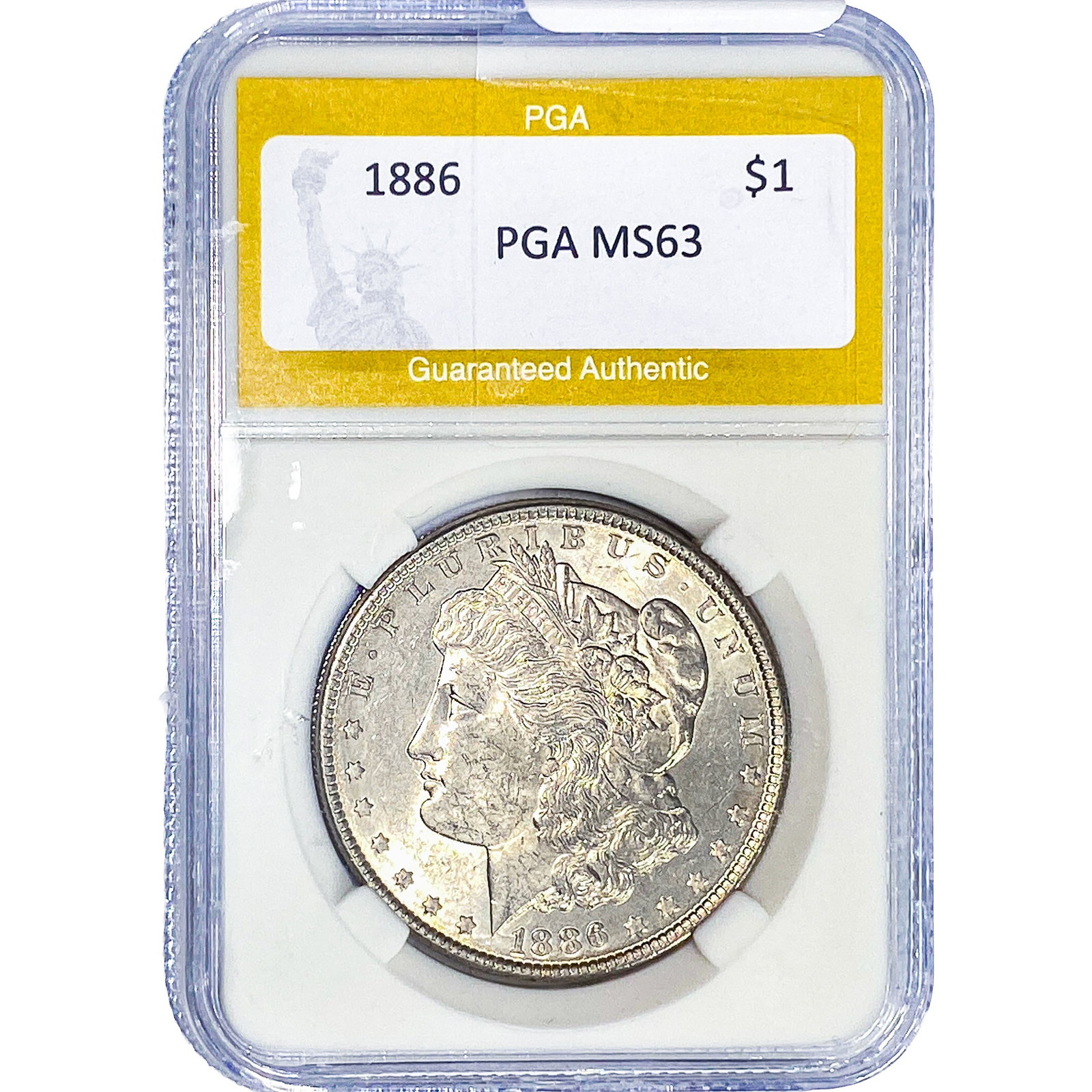 1886 Morgan Silver Dollar PGA MS63 (1 of 2)