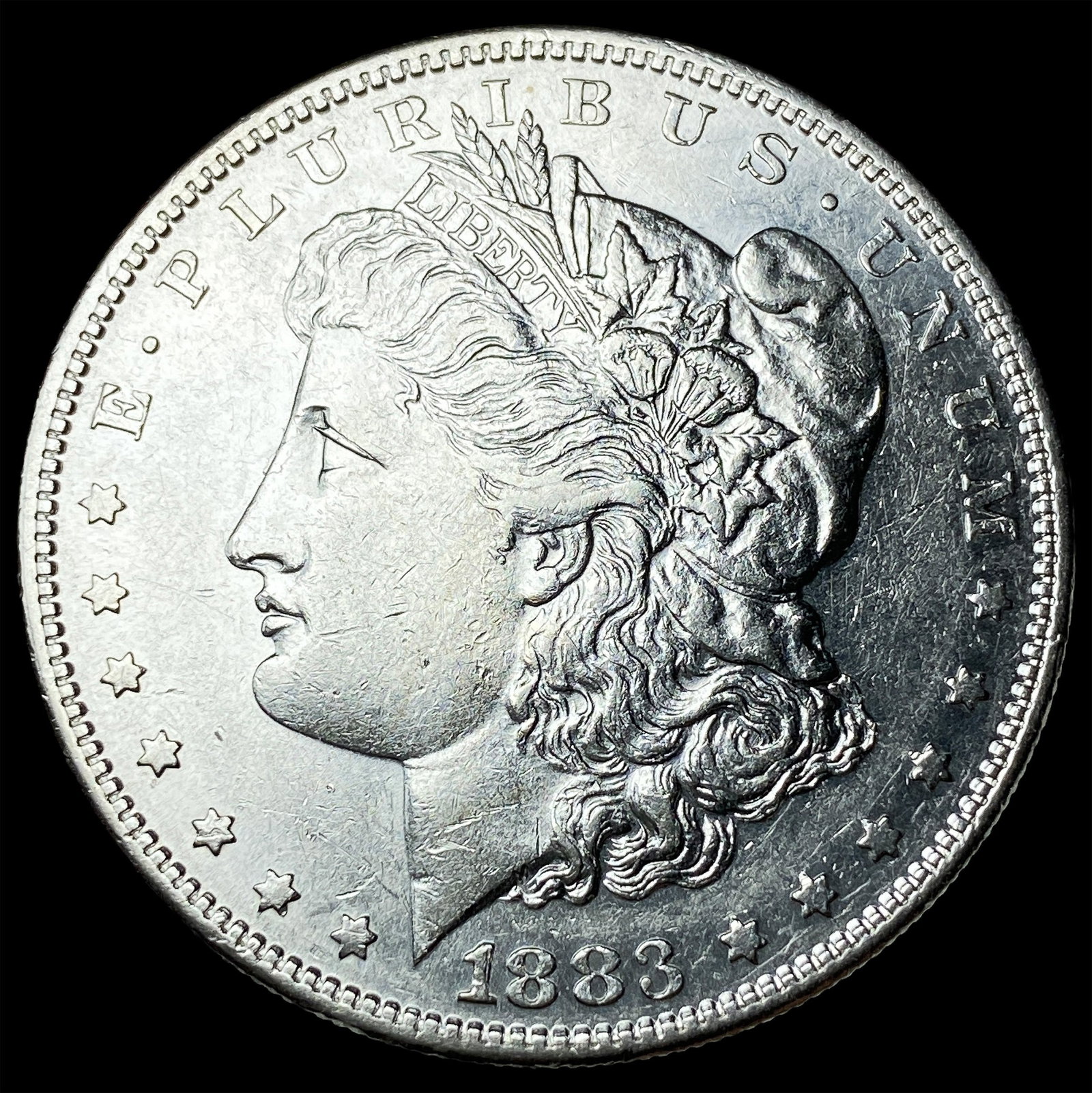 1883-S Silver Morgan Dollar CLOSELY UNCIRCULATED: 1883-S Silver Morgan Dollar CLOSELY UNCIRCULATED