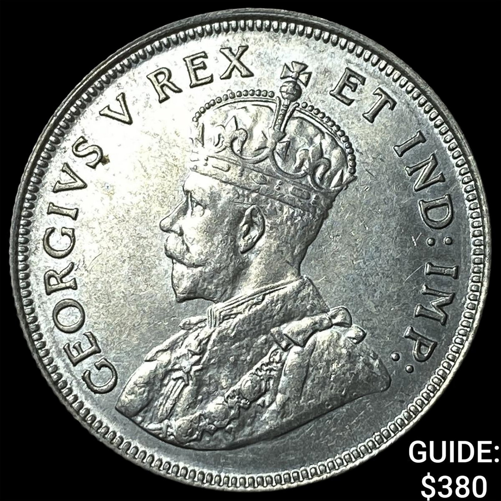 1925 British East Africa Silver 1 Shilling: 1925 British East Africa Silver 1 Shilling