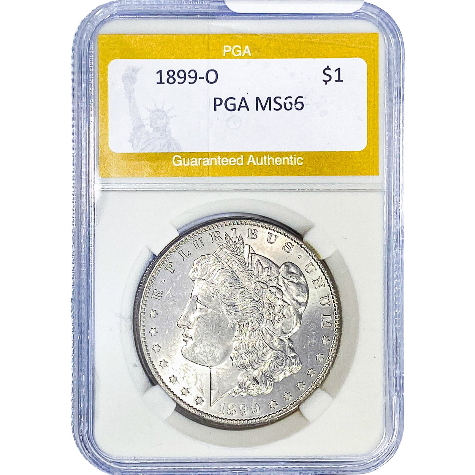 1899-O Morgan Silver Dollar PGA MS66: 1899-O Morgan Silver Dollar PGA MS66