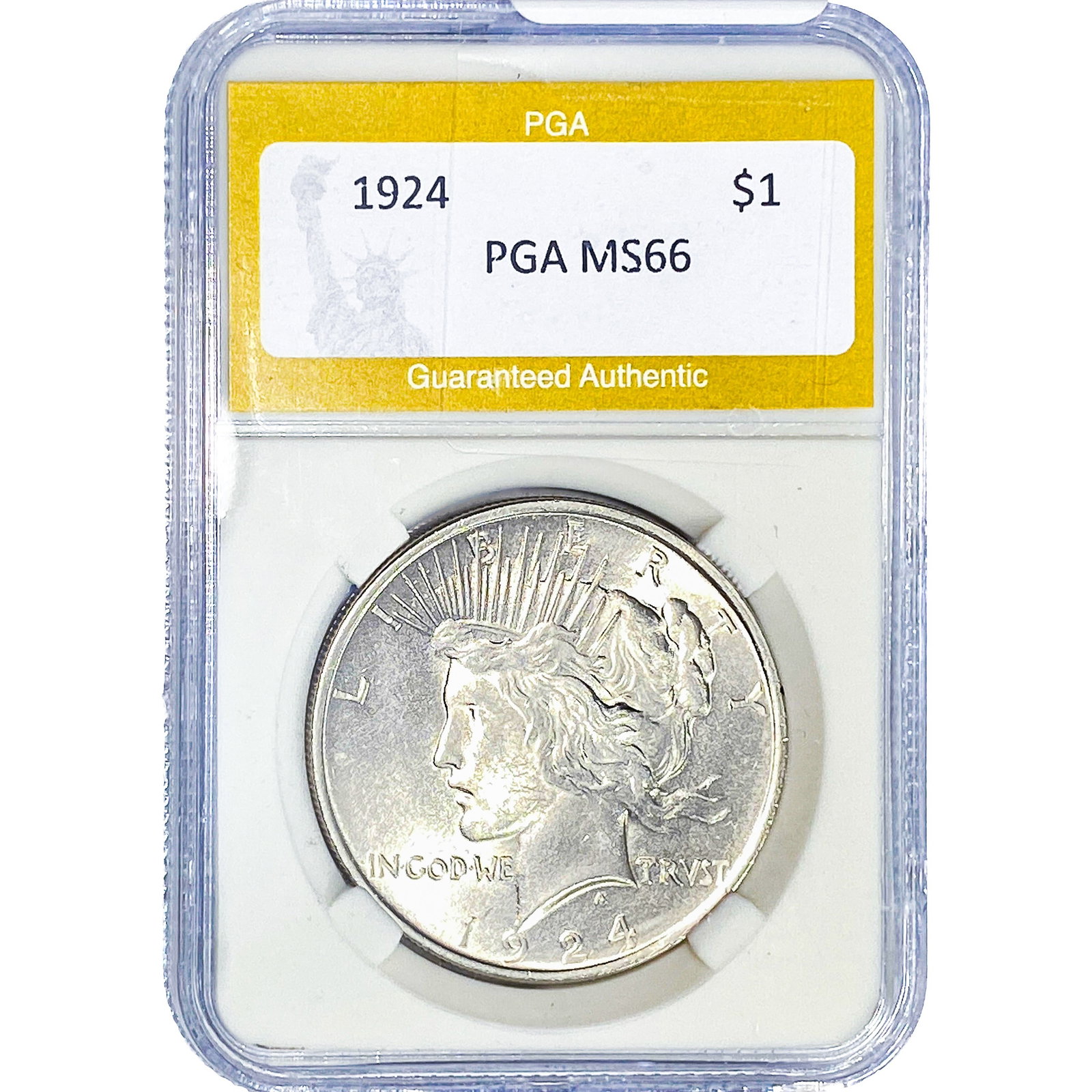 1924 Silver Peace Dollar PGA MS66 (1 of 2)