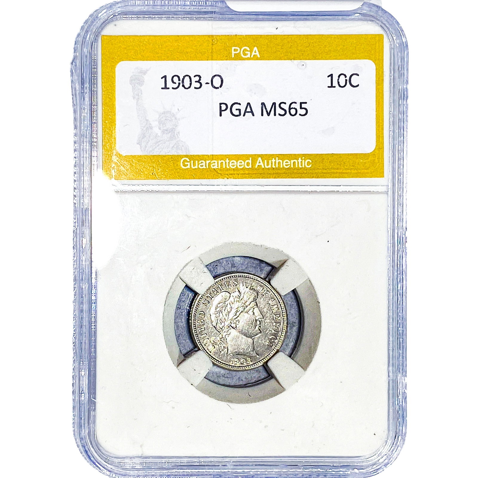 1903-O Barber Dime PGA MS65 (1 of 2)