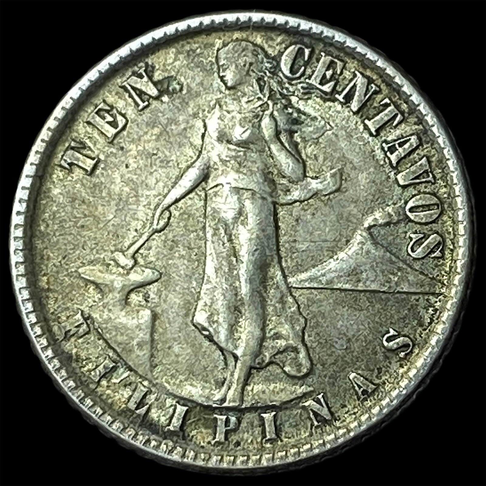 1918S Philippines Silver 20 Centavos KM 169: 1918S Philippines Silver 20 Centavos KM 169