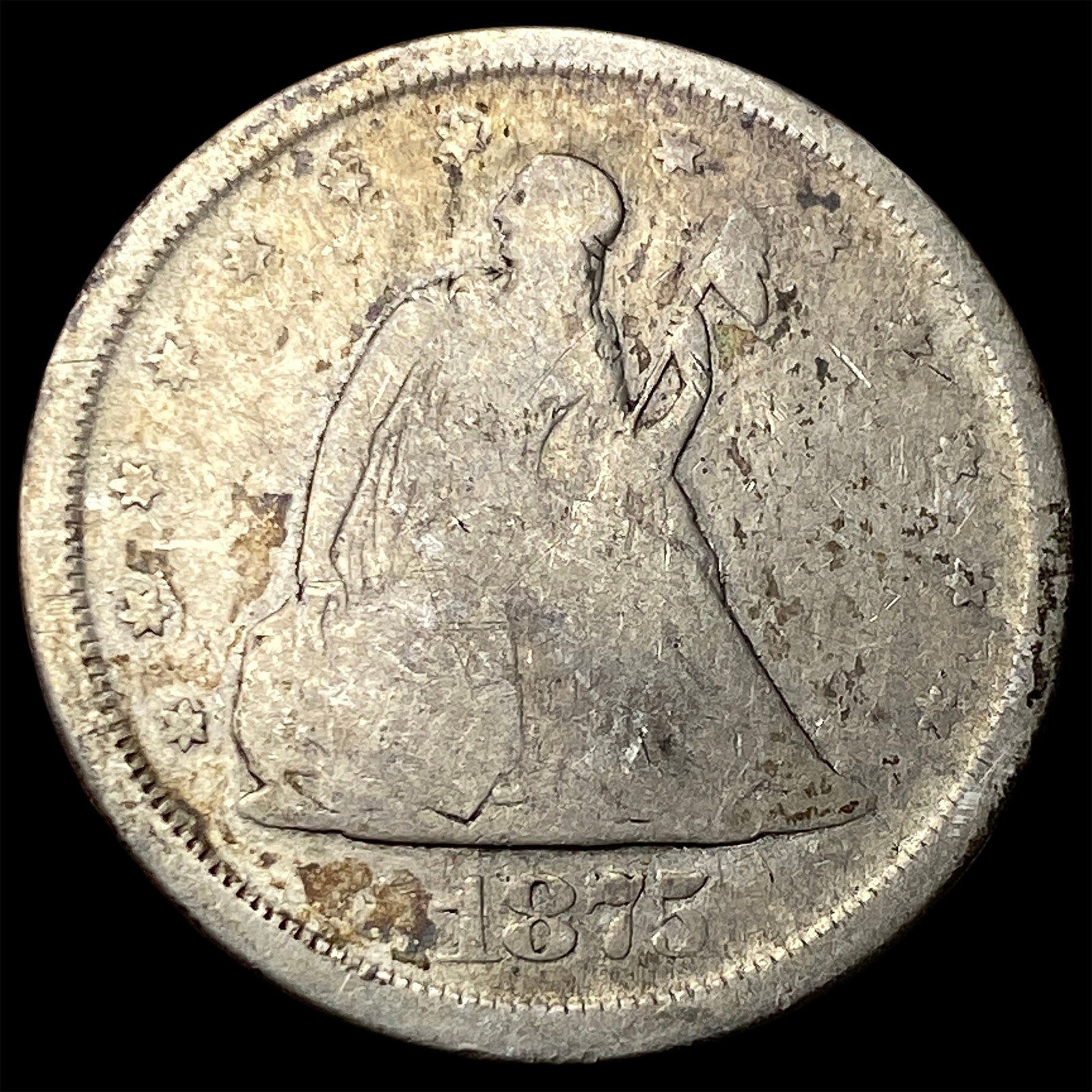 1875-S Silver Twenty Cents HIGH GRADE (1 of 2)