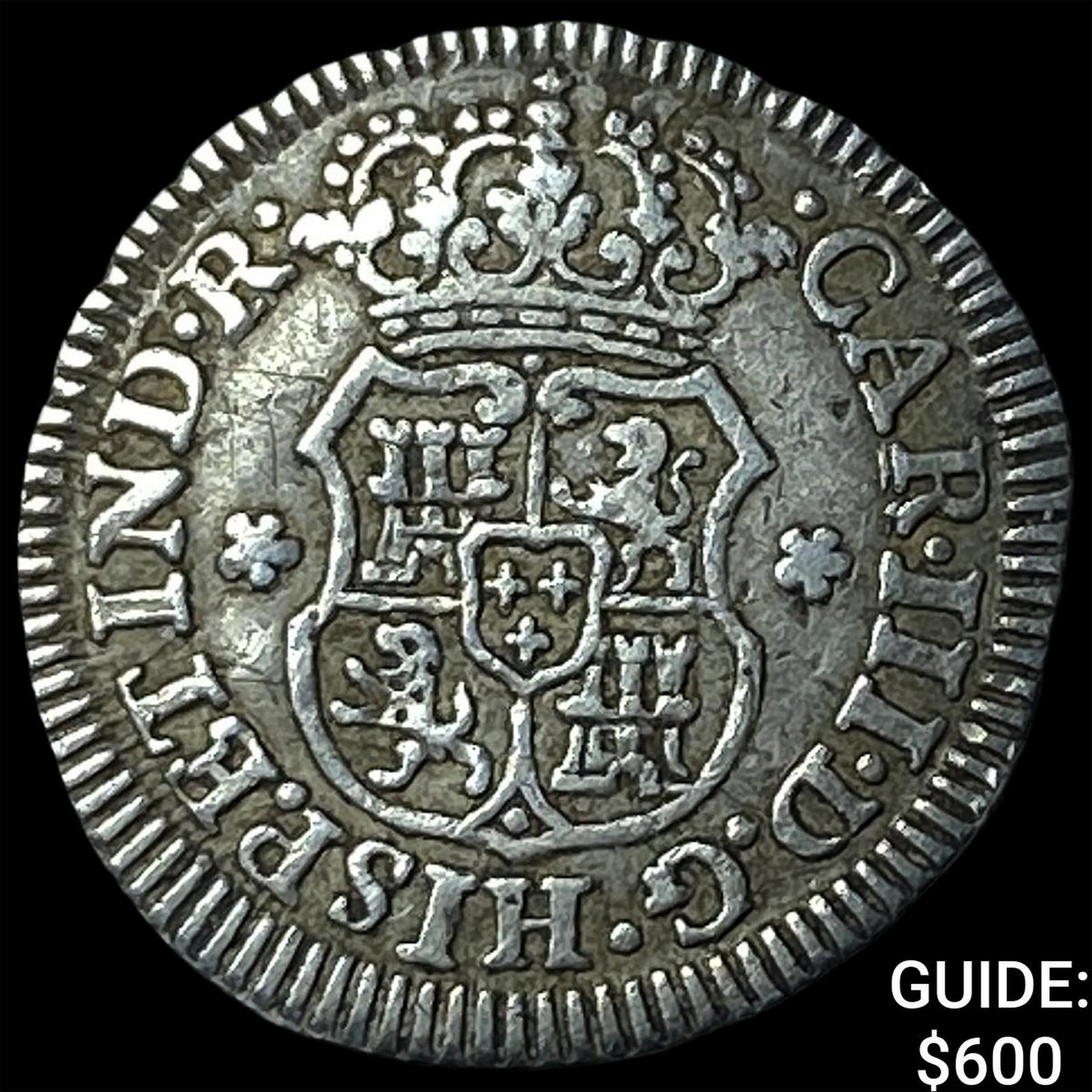 1770-M Mexico Charles III Silver 1/2 Real: 1770-M Mexico Charles III Silver 1/2 Real