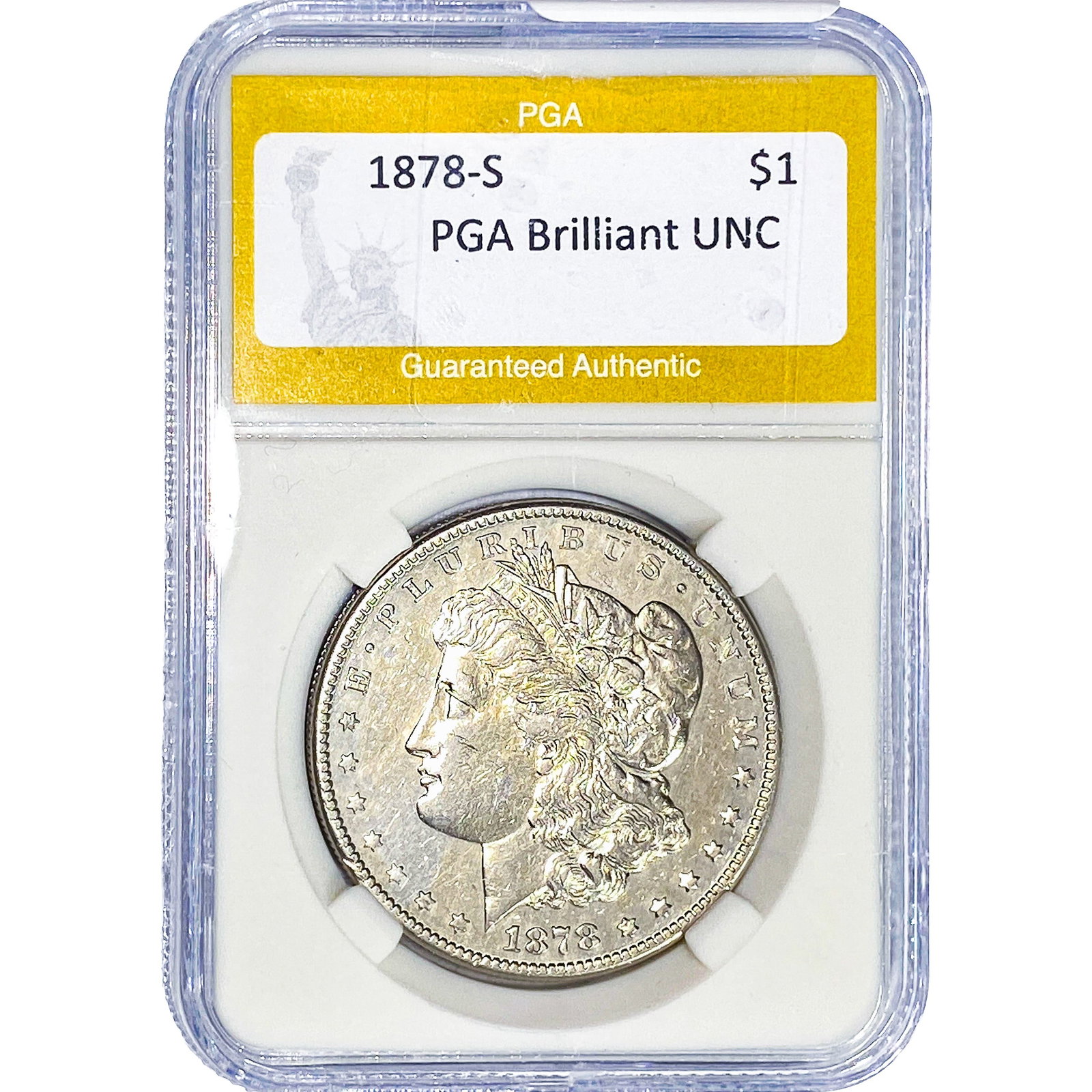 1878-S Morgan Silver Dollar PGA Brilliant UNC (1 of 2)
