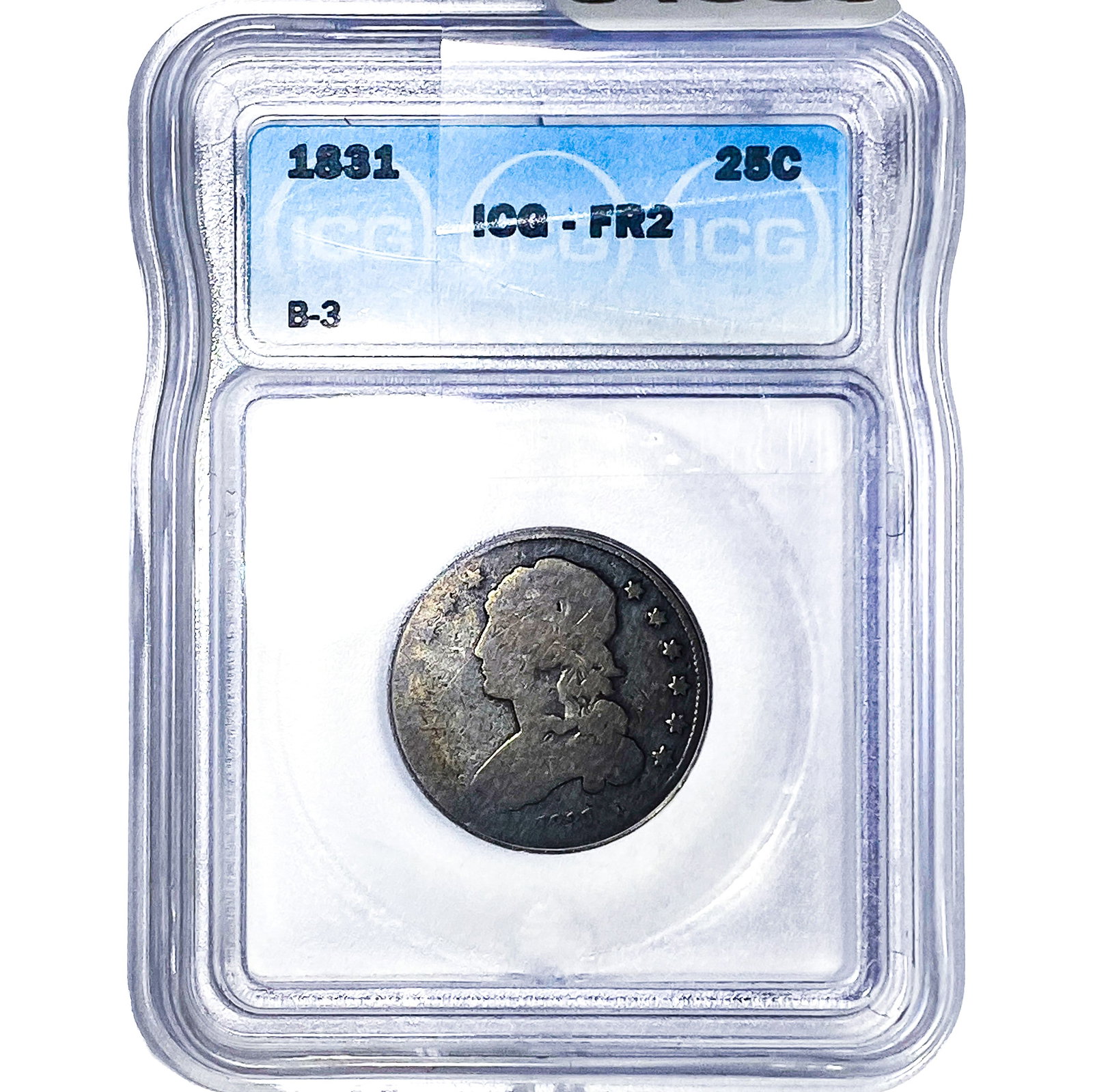 1831 Capped Bust Quarter ICG FR2 (1 of 2)