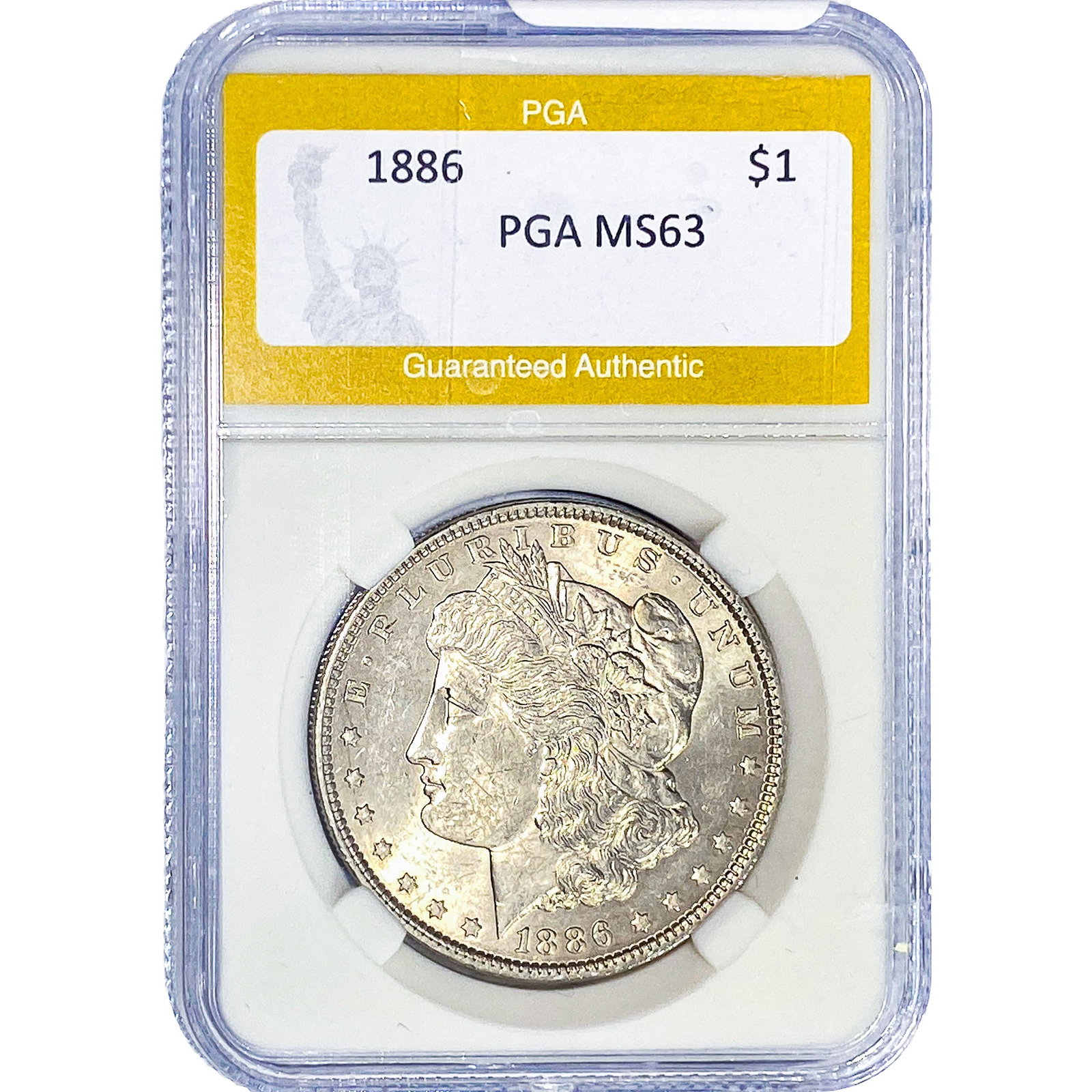 1886 Morgan Silver Dollar PGA MS63 (1 of 2)