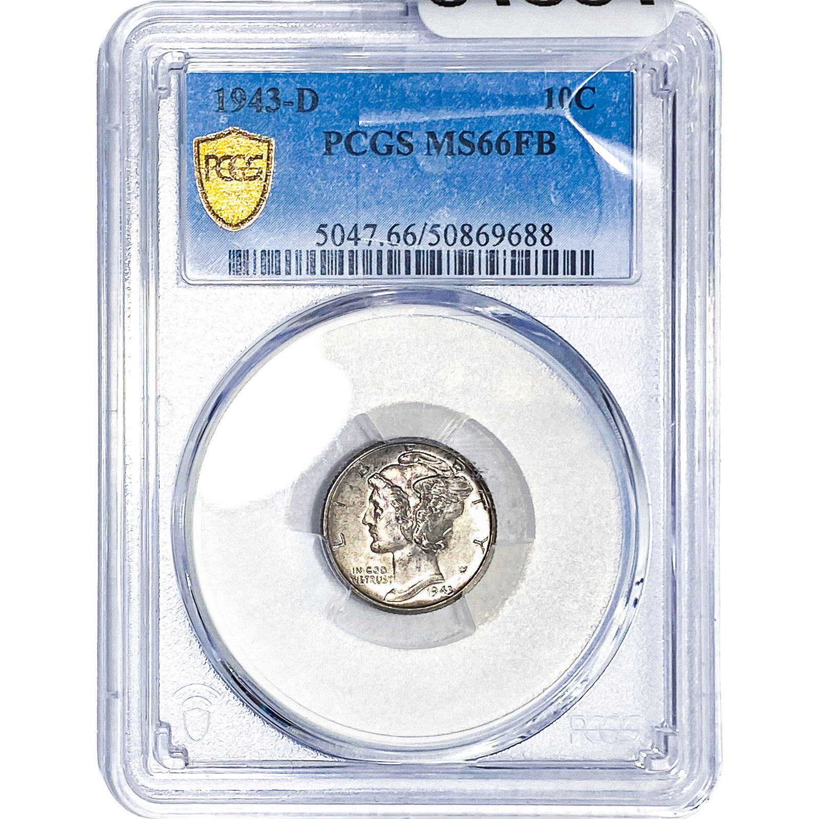 1943-D Mercury Silver Dime PCGS MS66 FB (1 of 2)
