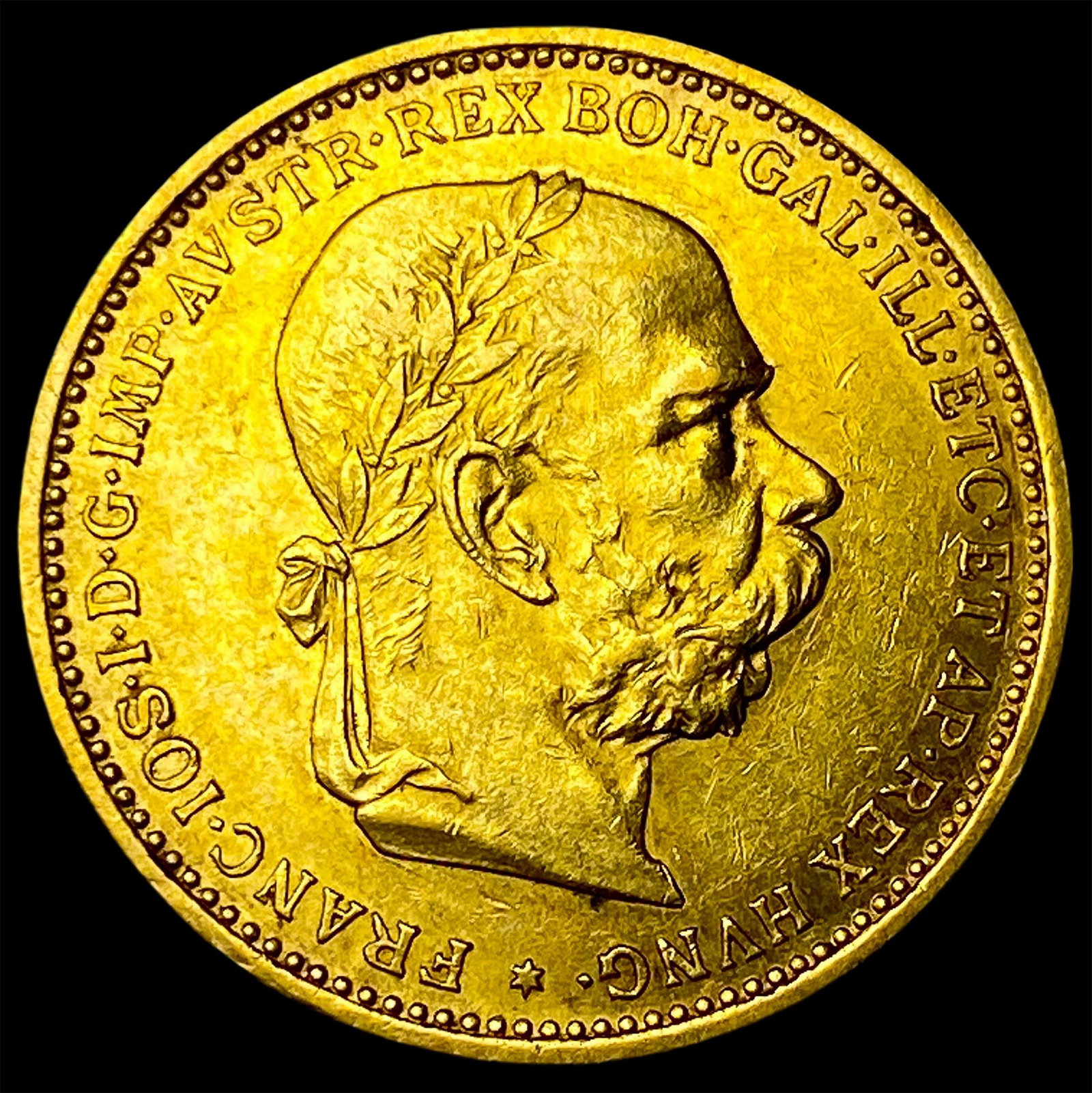 1897 Austria Gold 20 Corona .196oz CLOSELY UNCIRCULATED (1 of 2)