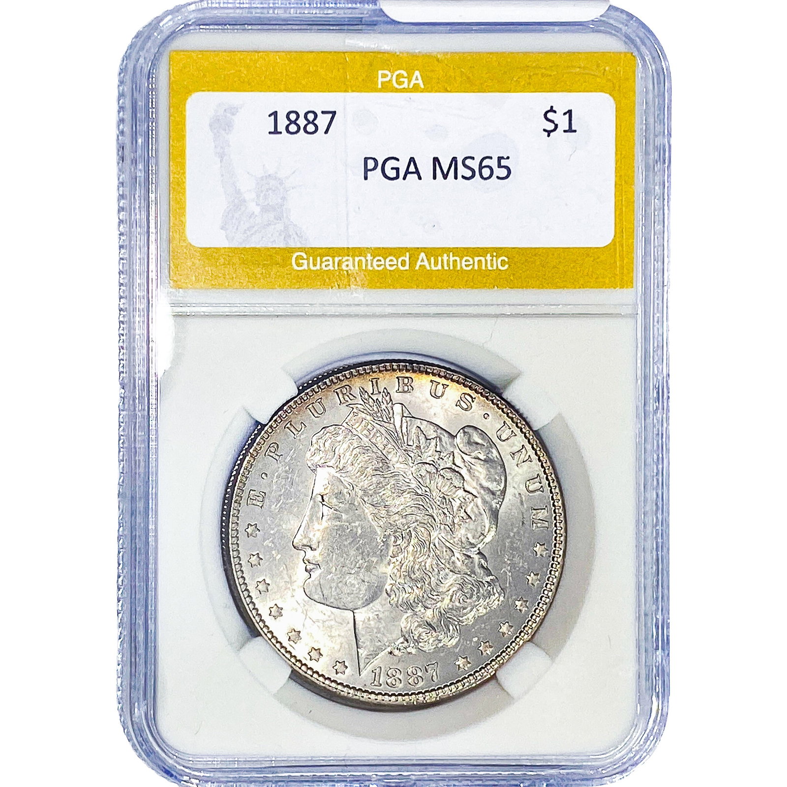 1887 Morgan Silver Dollar PGA MS65 (1 of 2)