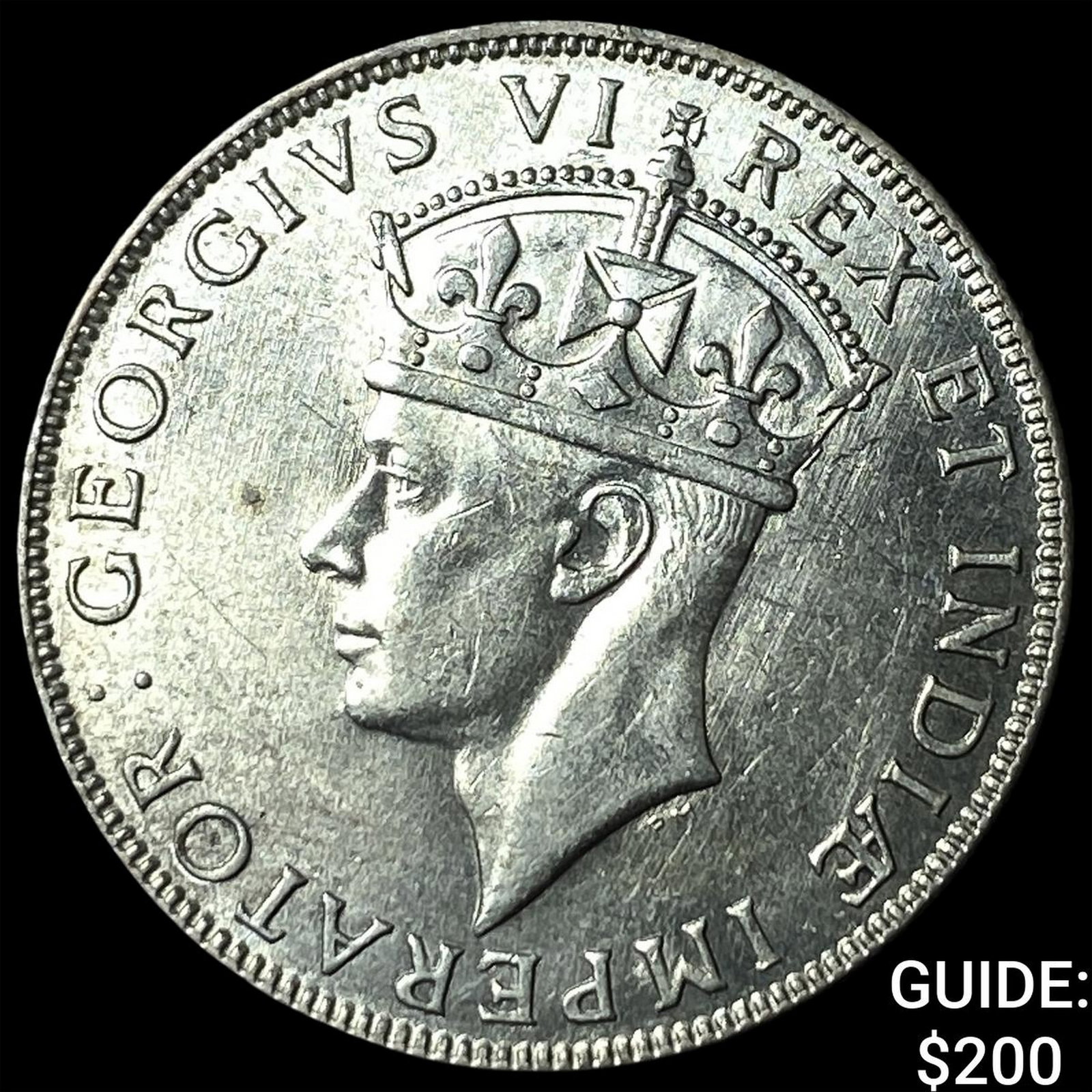 1941 British East Africa Silver 1 Shilling: 1941 British East Africa Silver 1 Shilling