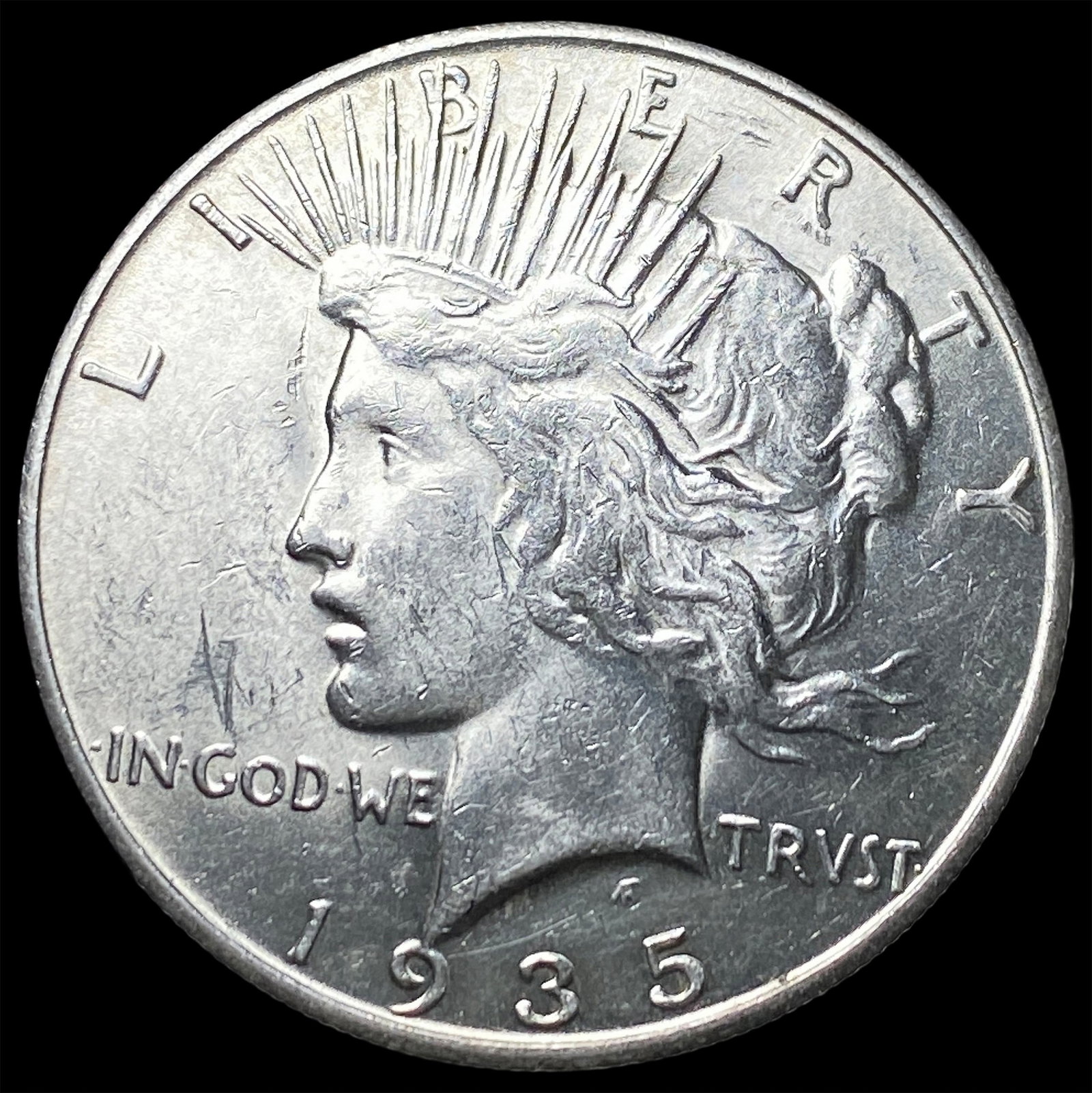 1935-S Silver Peace Dollar UNCIRCULATED: 1935-S Silver Peace Dollar UNCIRCULATED