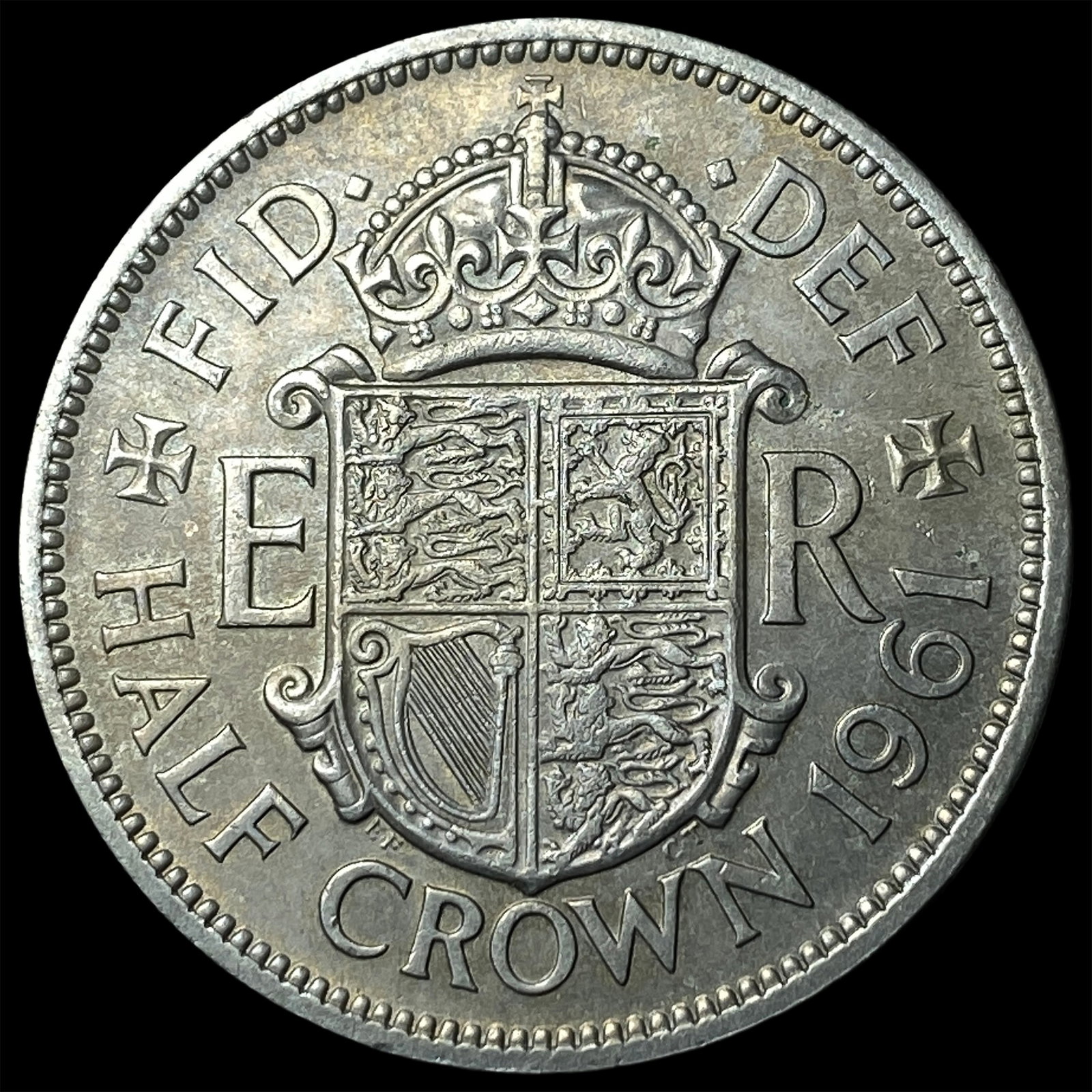 1961 Great Britain Cppper Nickel Half Crown - 2