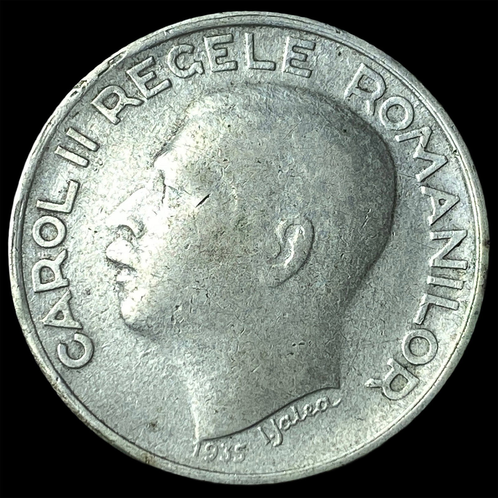 1935 Romania Silver 250 Lei (1 of 2)