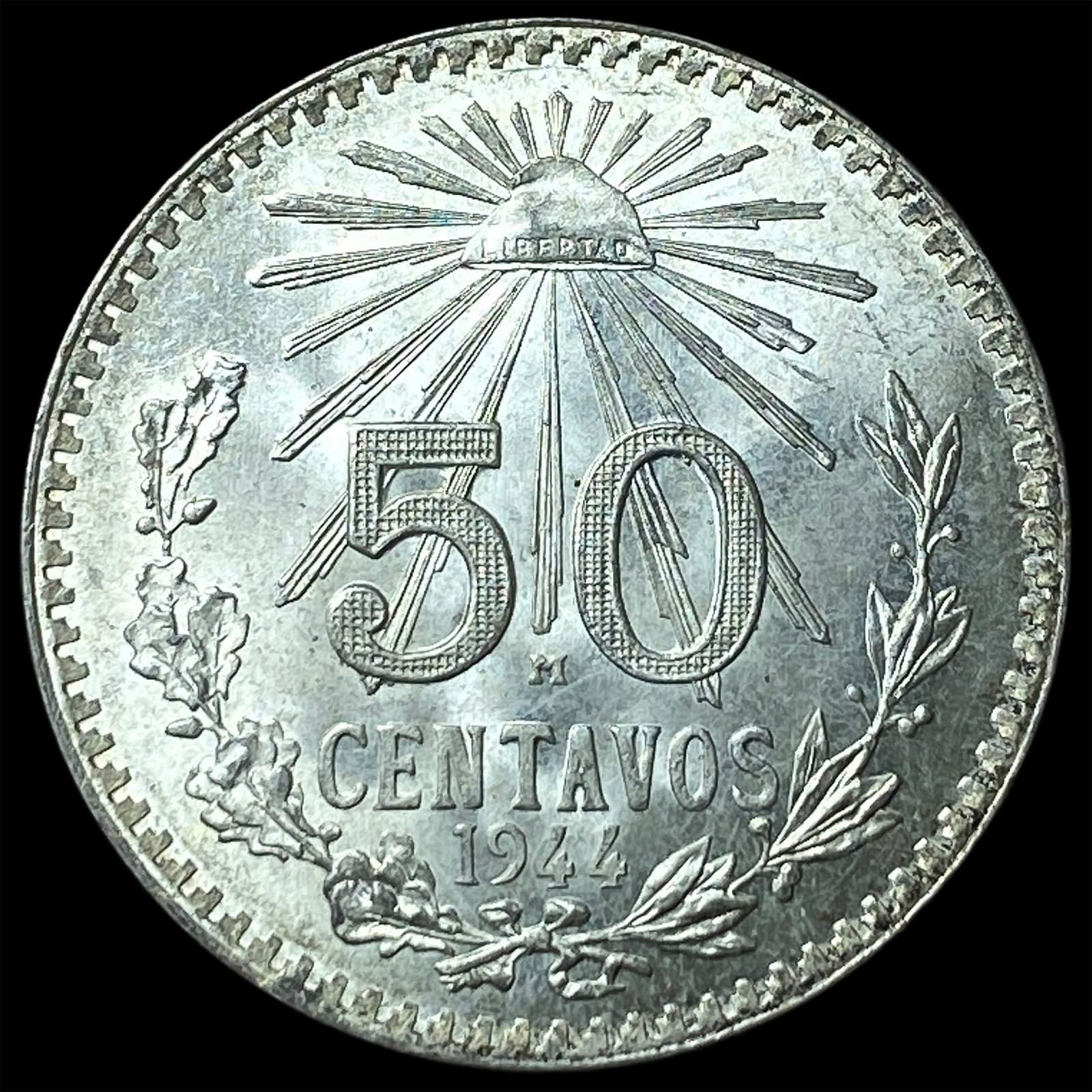 1944M Mexico Silver 50 Centavos (1 of 2)