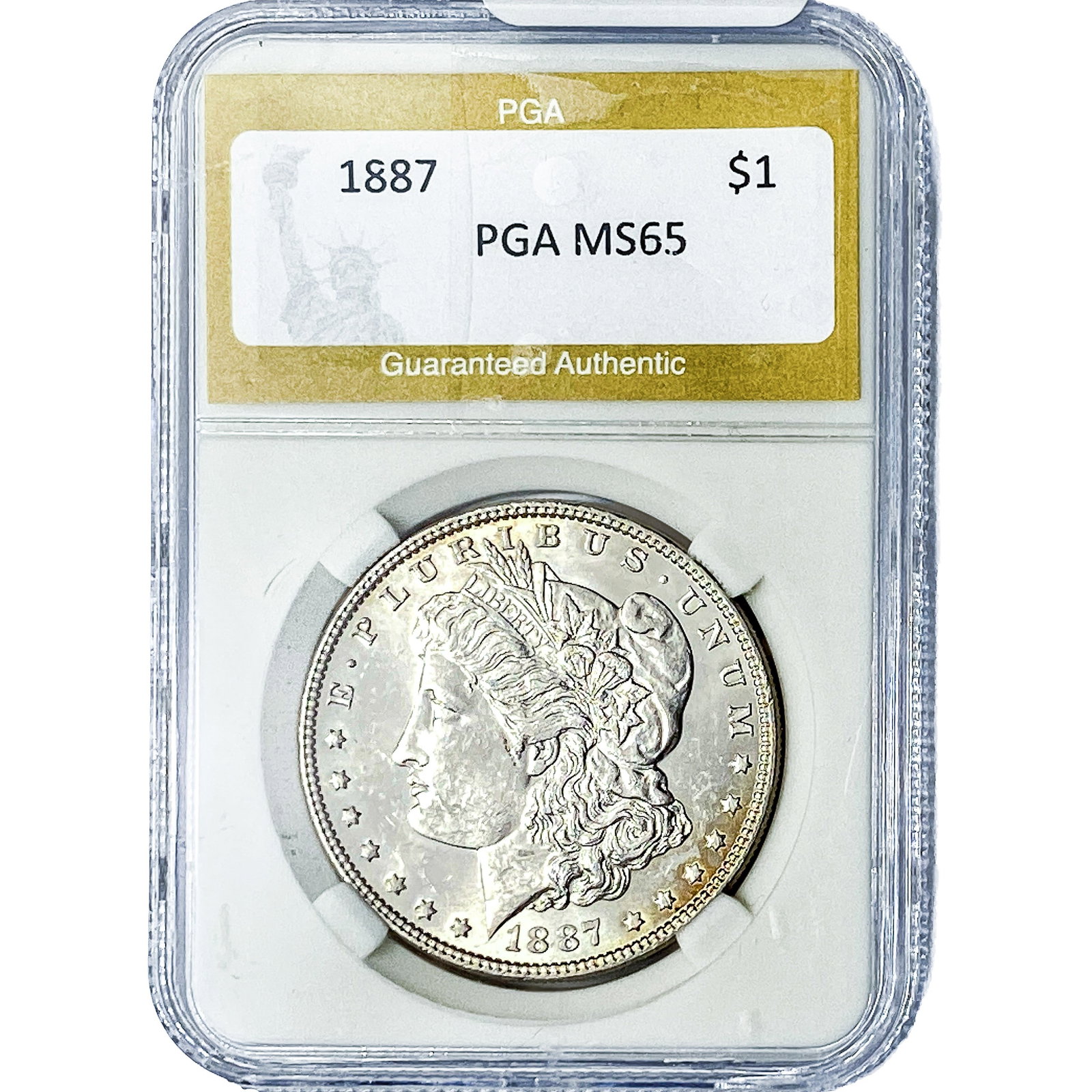 1887 Morgan Silver Dollar PGA MS65 (1 of 2)